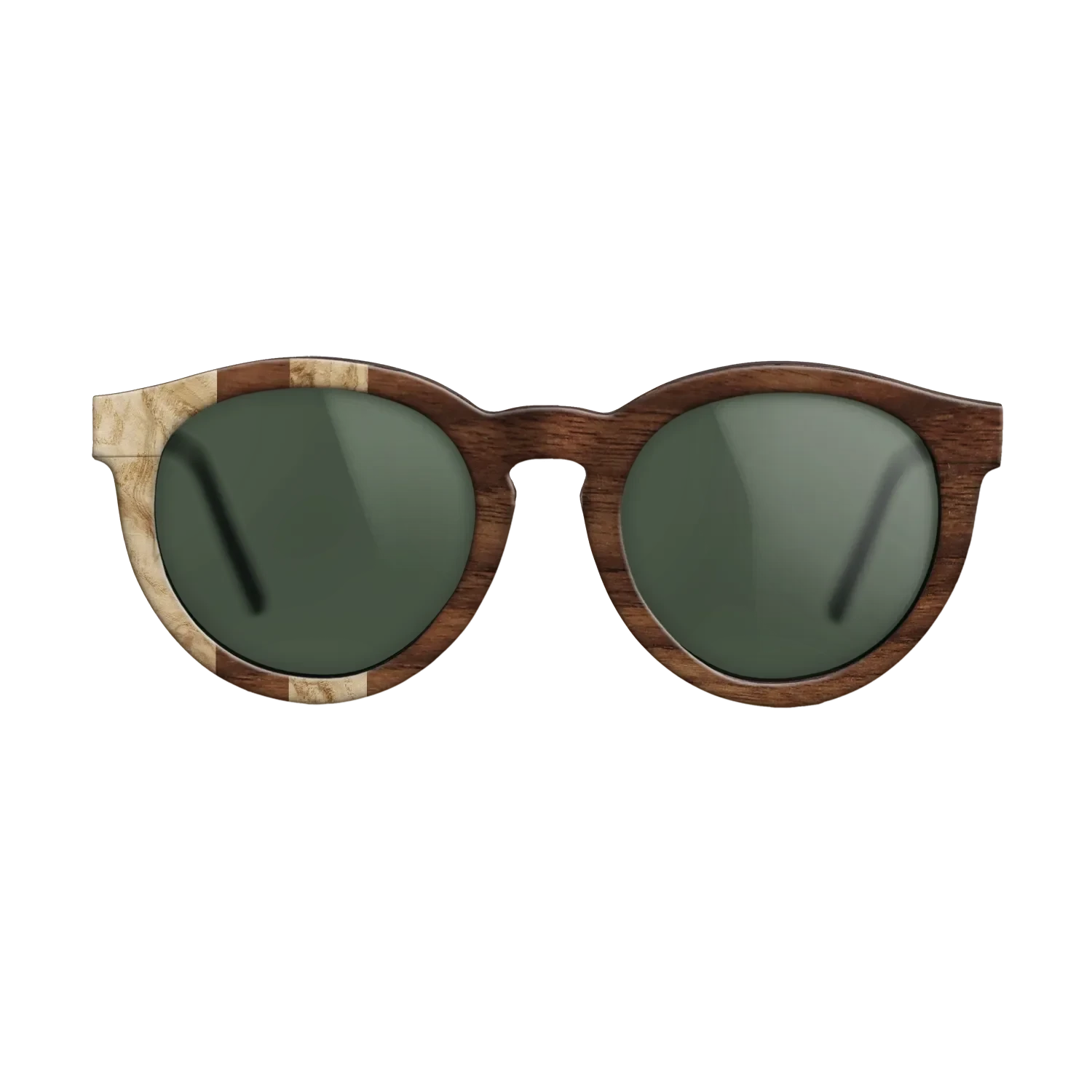 Olive Burl,Walnut Claro Dark: Splice - The Rebel - Round - SIRIS wood optic