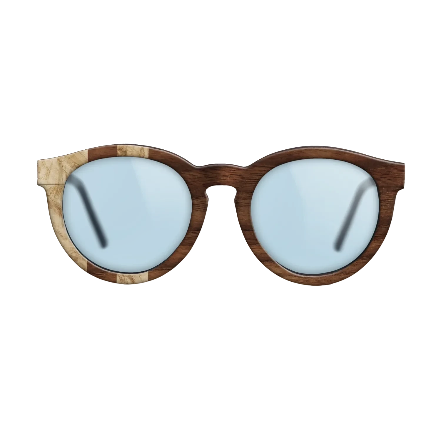 Olive Burl,Walnut Claro Dark: Splice - The Rebel - Round - SIRIS wood optic