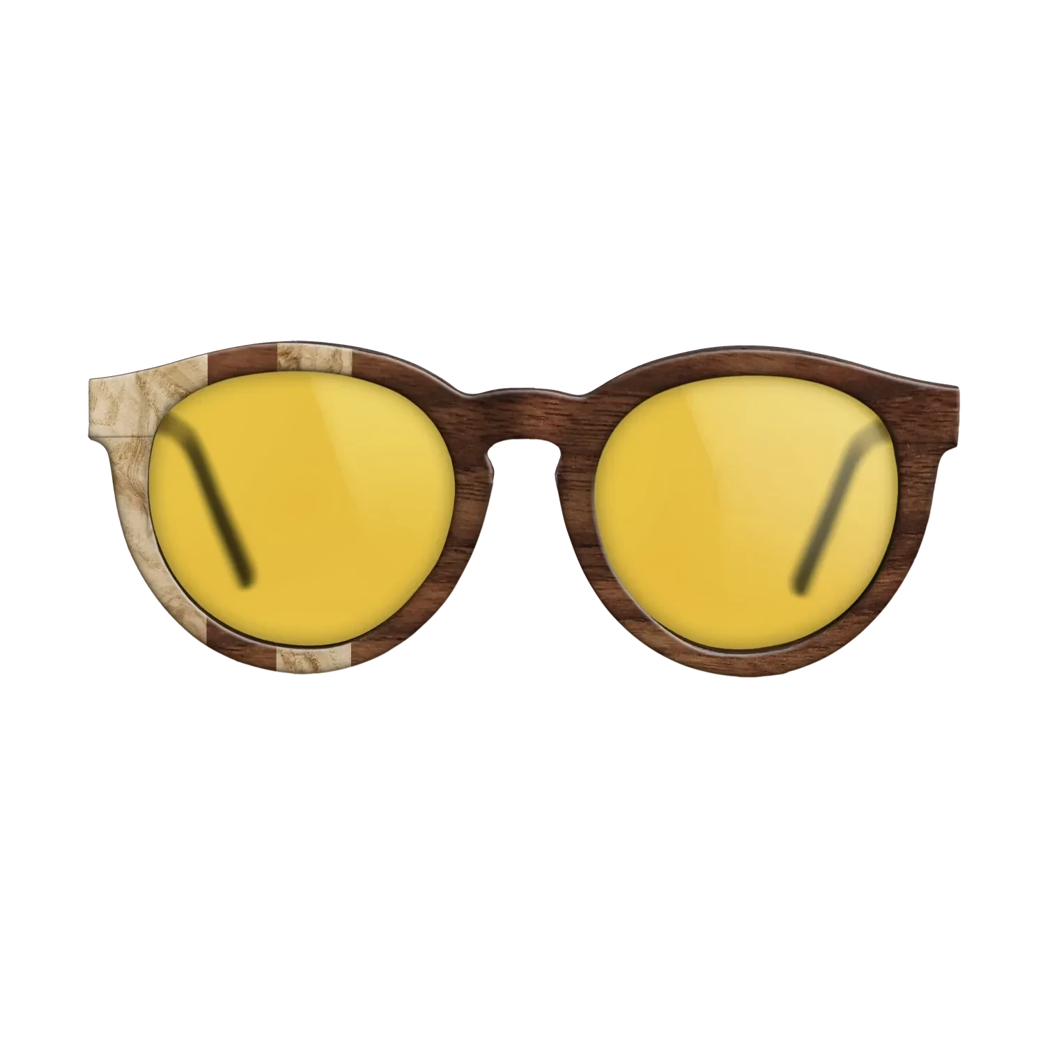 Olive Burl,Walnut Claro Dark: Splice - The Rebel - Round - SIRIS wood optic