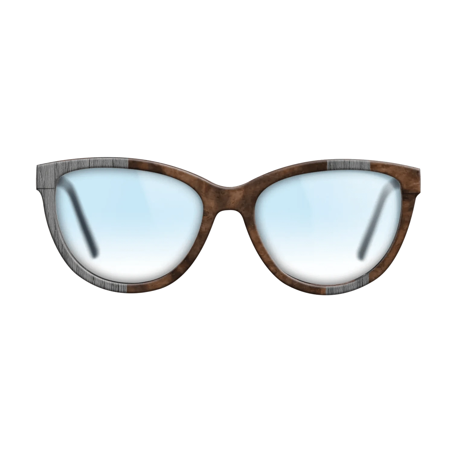 Poplar Dyed: Grey,Walnut Burl: Splice - The Maiden - Cat - SIRIS wood optic