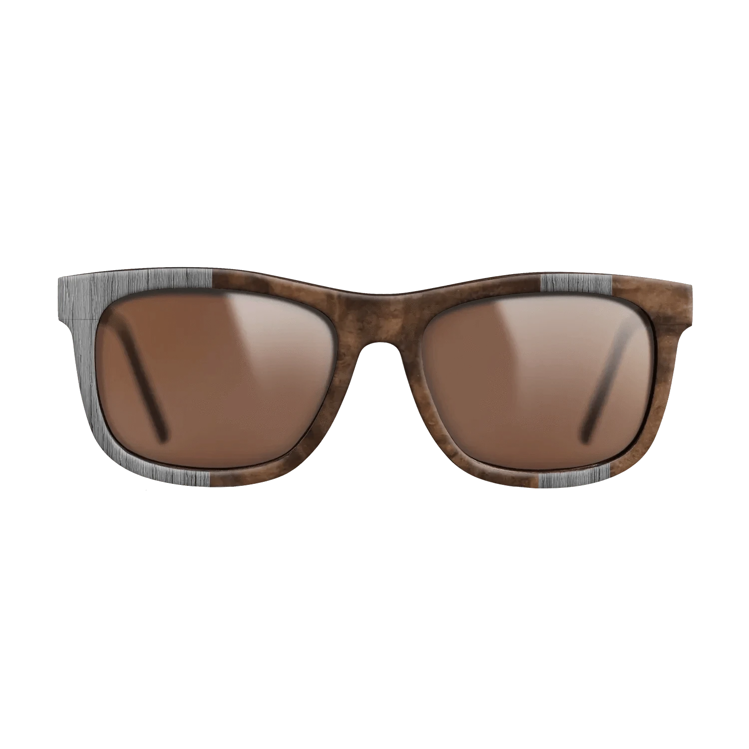 Poplar Dyed: Grey,Walnut Burl: Splice - The Hero - Square - SIRIS wood optic