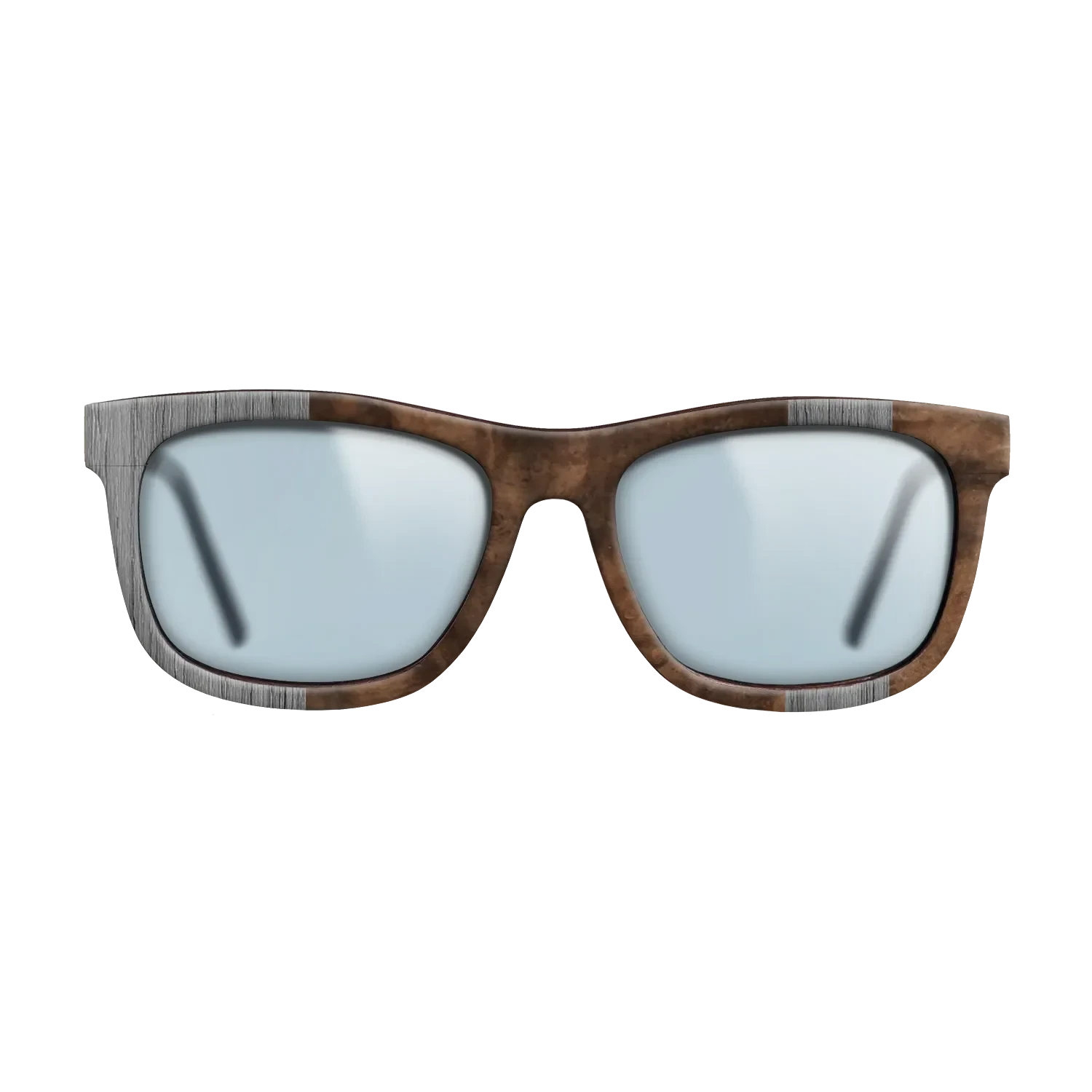 Poplar Dyed: Grey,Walnut Burl: Splice - The Hero - Square - SIRIS wood optic