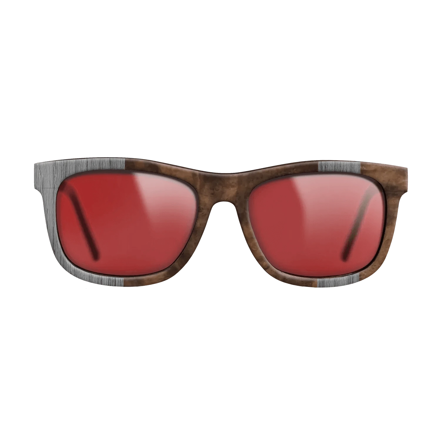 Poplar Dyed: Grey,Walnut Burl: Splice - The Hero - Square - SIRIS wood optic