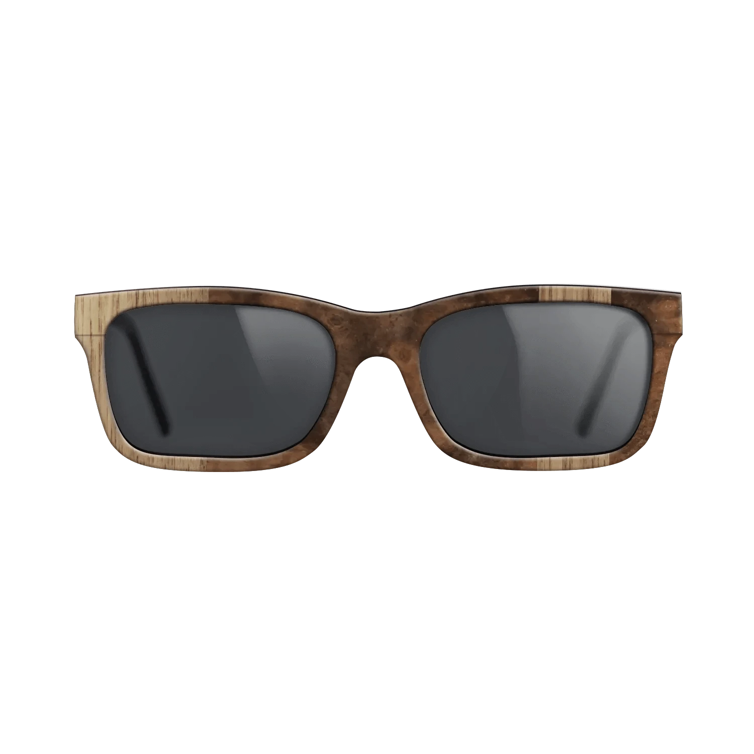 Walnut: Straight Grain,Walnut Burl: Splice - The Sage - Rectangle - 730 - SIRIS wood optic
