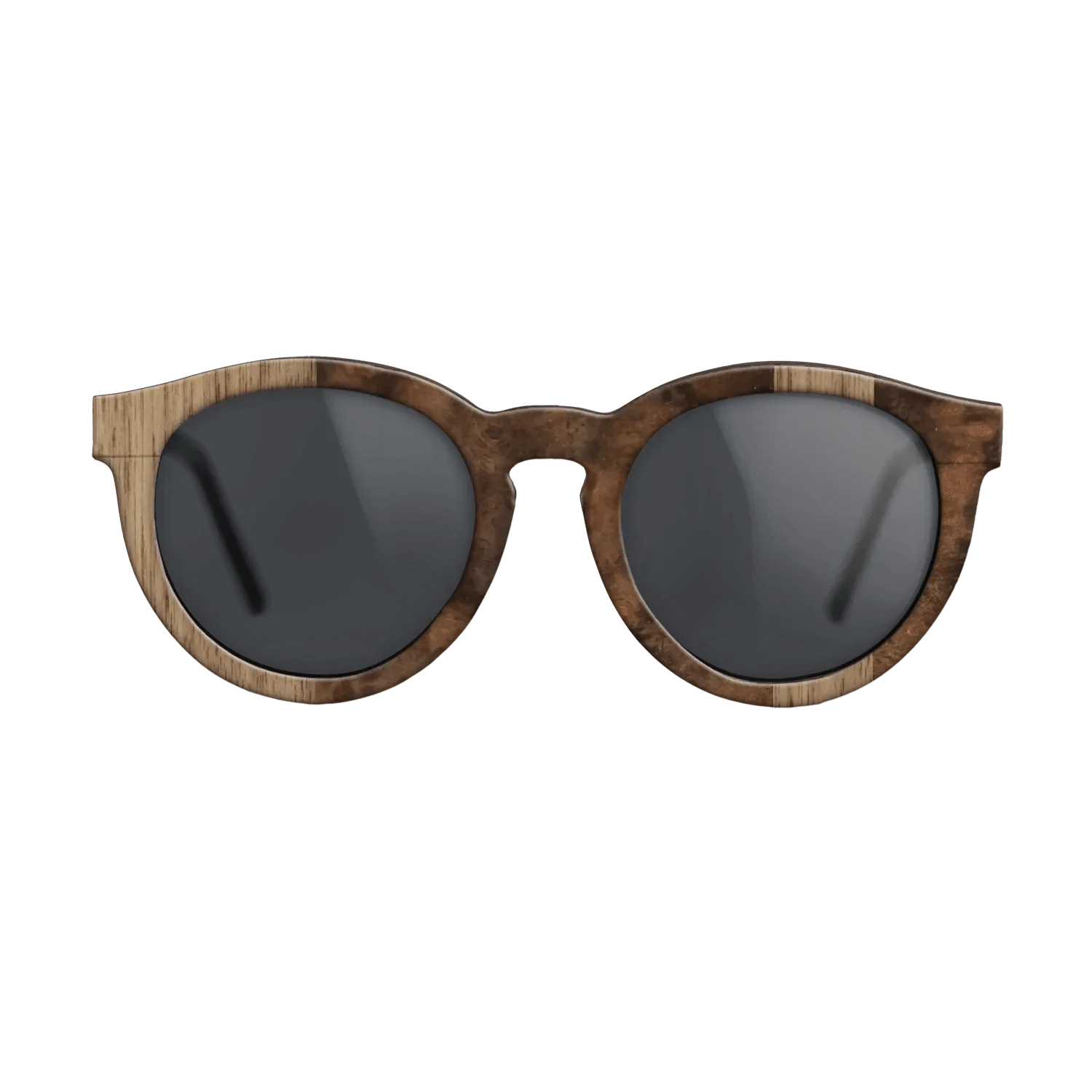 Walnut: Straight Grain,Walnut Burl: Splice - The Rebel - Round - 730 - SIRIS wood optic