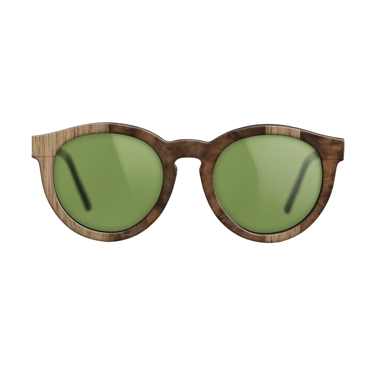 Walnut: Straight Grain,Walnut Burl: Splice - The Rebel - Round - 730 - SIRIS wood optic