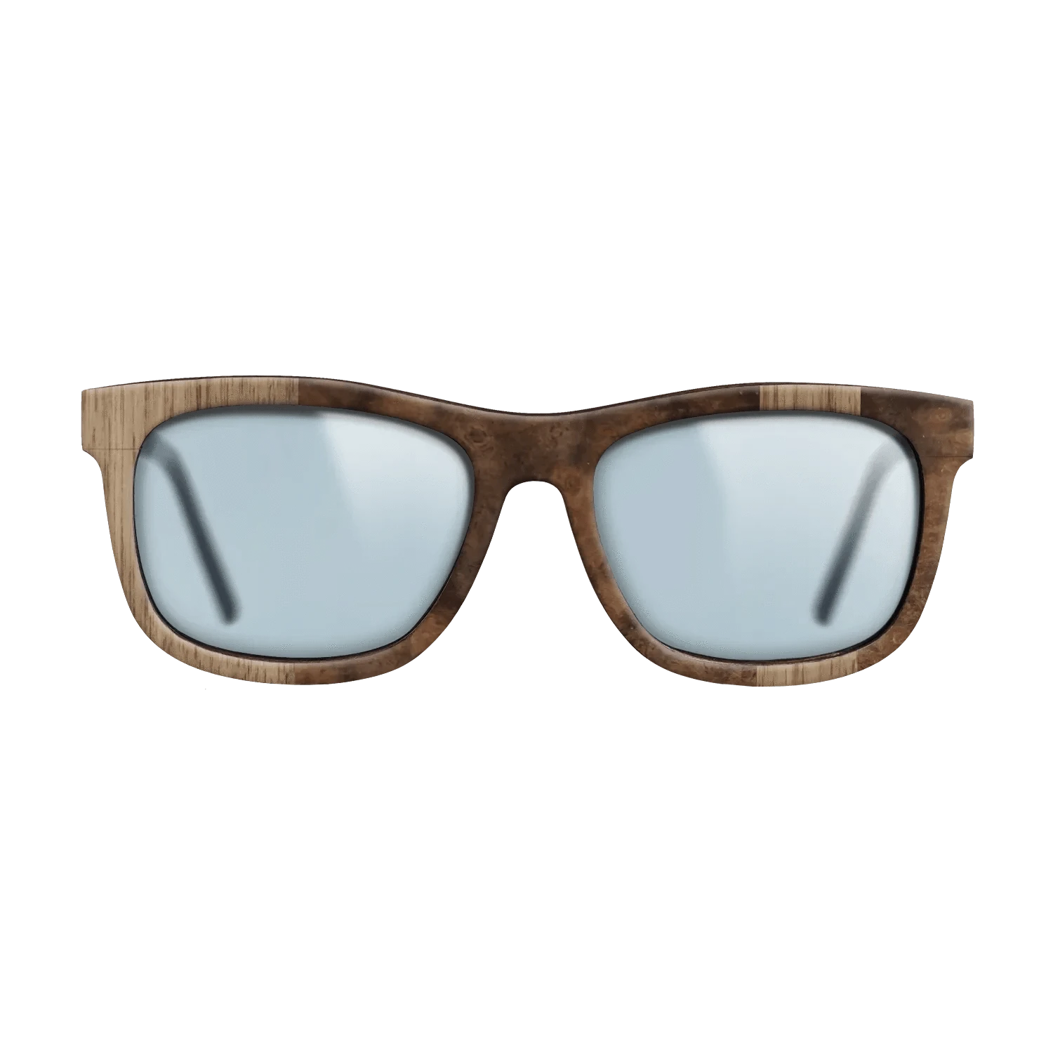 Walnut: Straight Grain,Walnut Burl: Splice - The Hero - Square - 730 - SIRIS wood optic