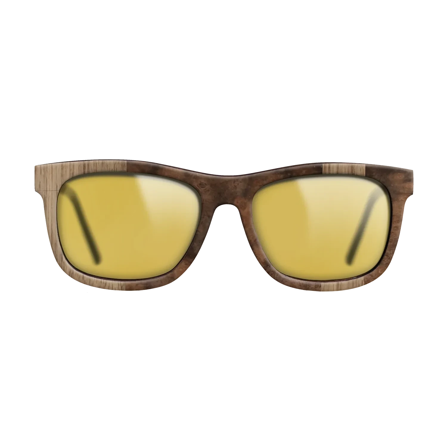 Walnut: Straight Grain,Walnut Burl: Splice - The Hero - Square - 730 - SIRIS wood optic