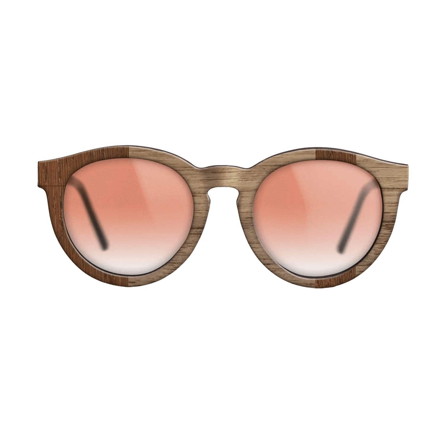 Wenge,Walnut: Straight Grain: Splice - The Rebel - Round - SIRIS wood optic