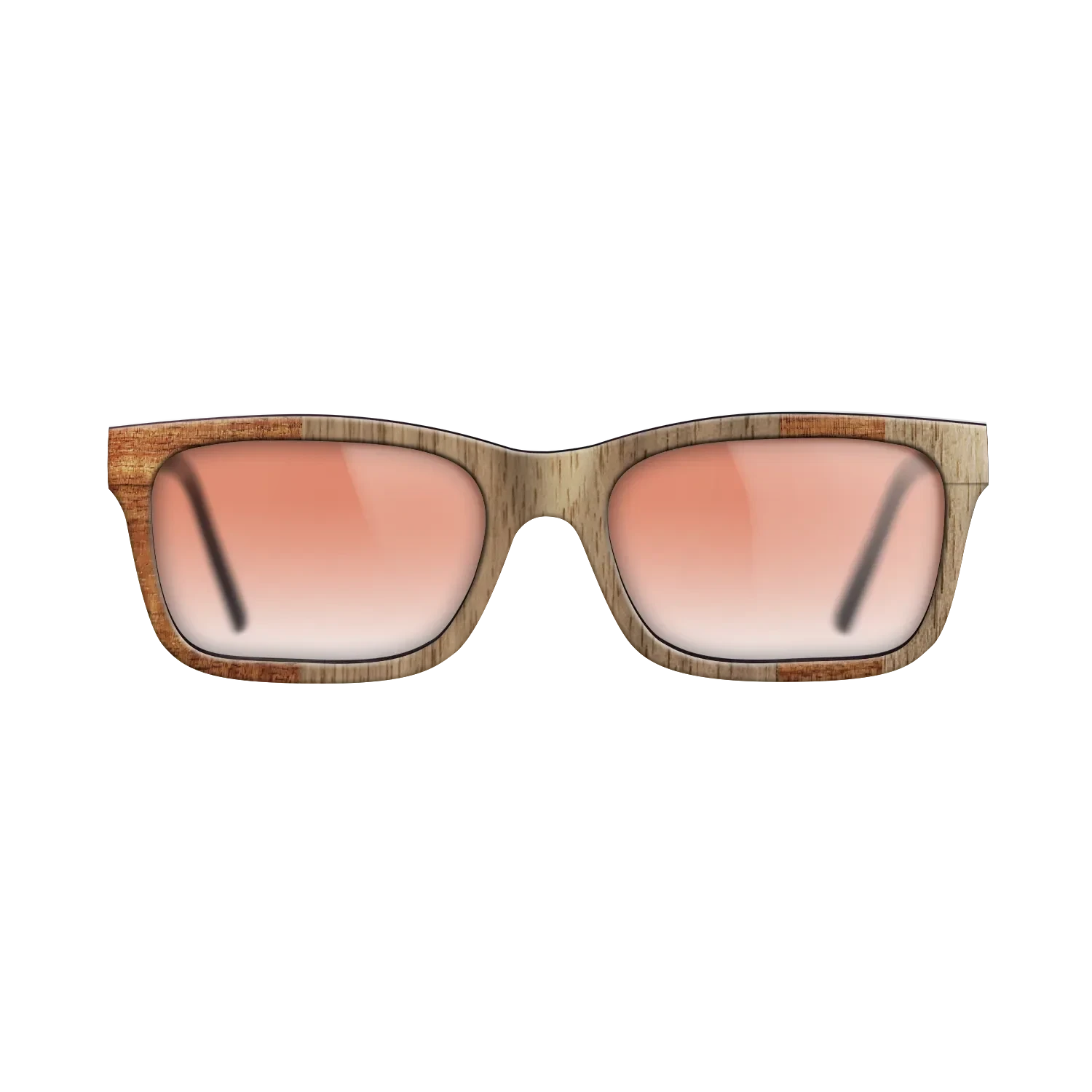 Koa,Walnut: Straight Grain: Splice - The Sage - Rectangle - SIRIS wood optic