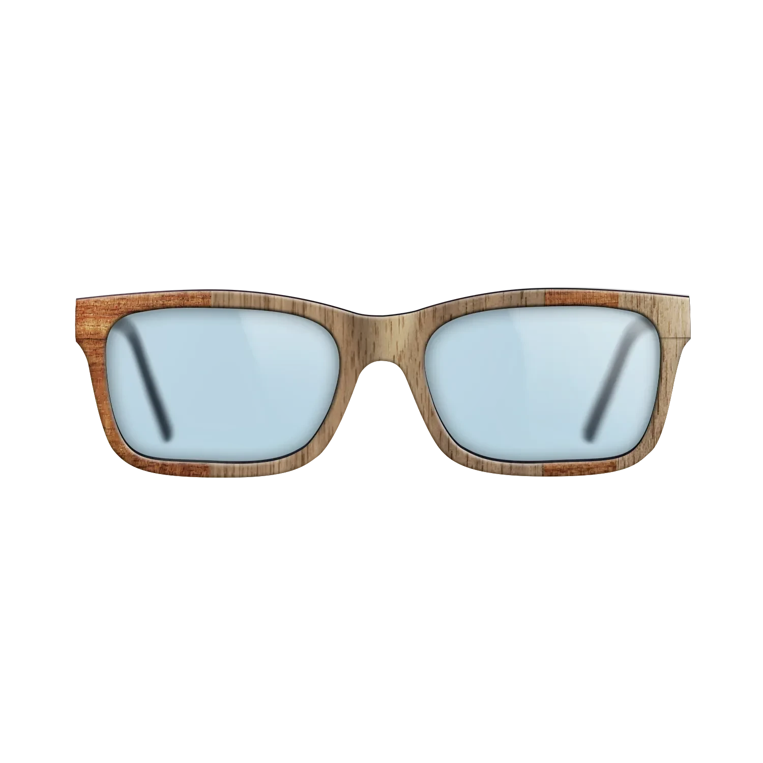 Koa,Walnut: Straight Grain: Splice - The Sage - Rectangle - SIRIS wood optic