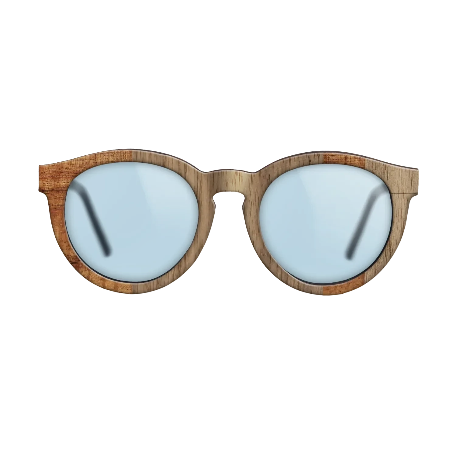 Koa,Walnut: Straight Grain: Splice - The Rebel - Round - SIRIS wood optic