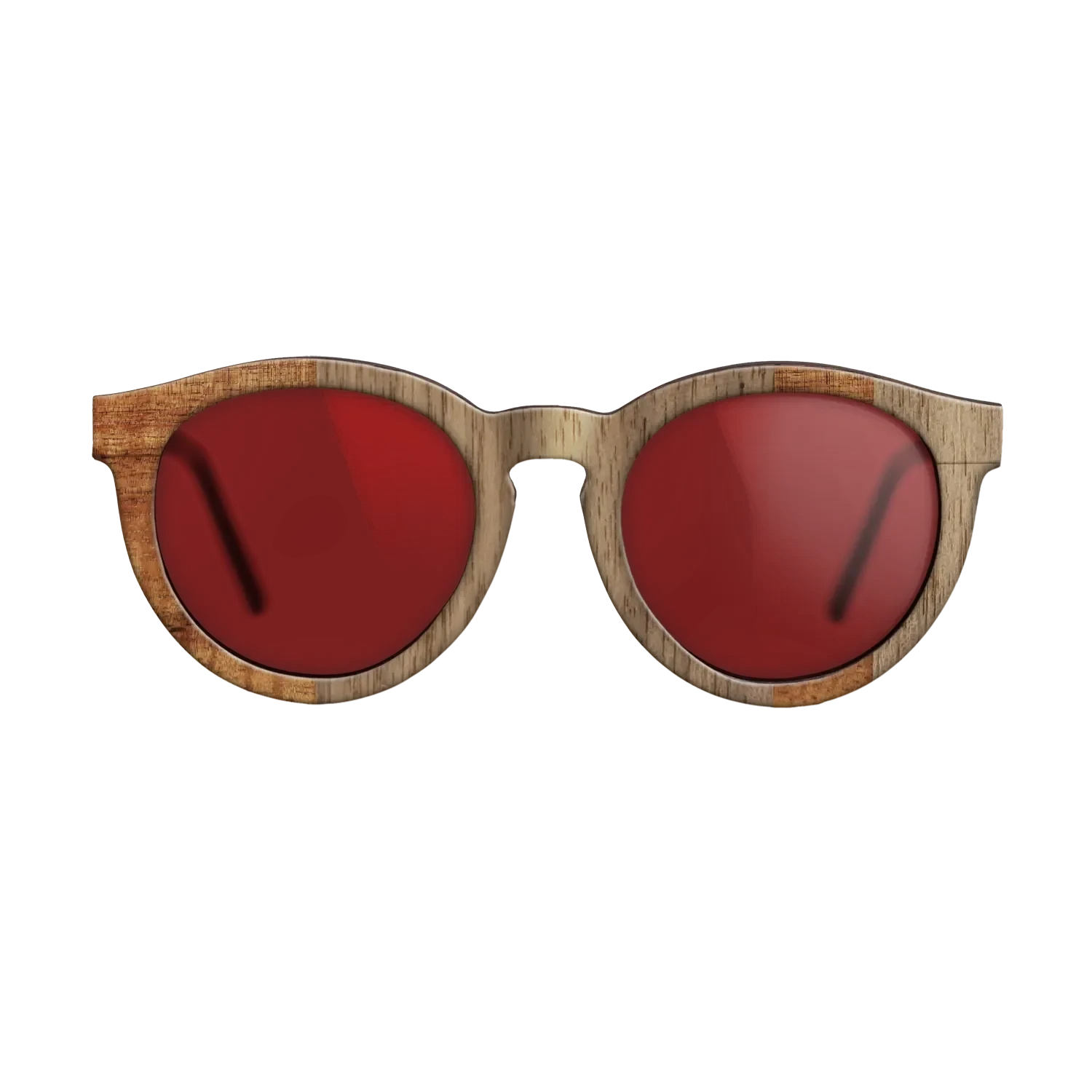 Koa,Walnut: Straight Grain: Splice - The Rebel - Round - SIRIS wood optic