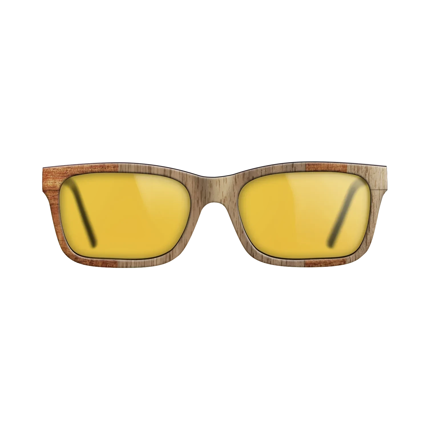 Koa,Walnut: Straight Grain: Splice - The Sage - Rectangle - SIRIS wood optic