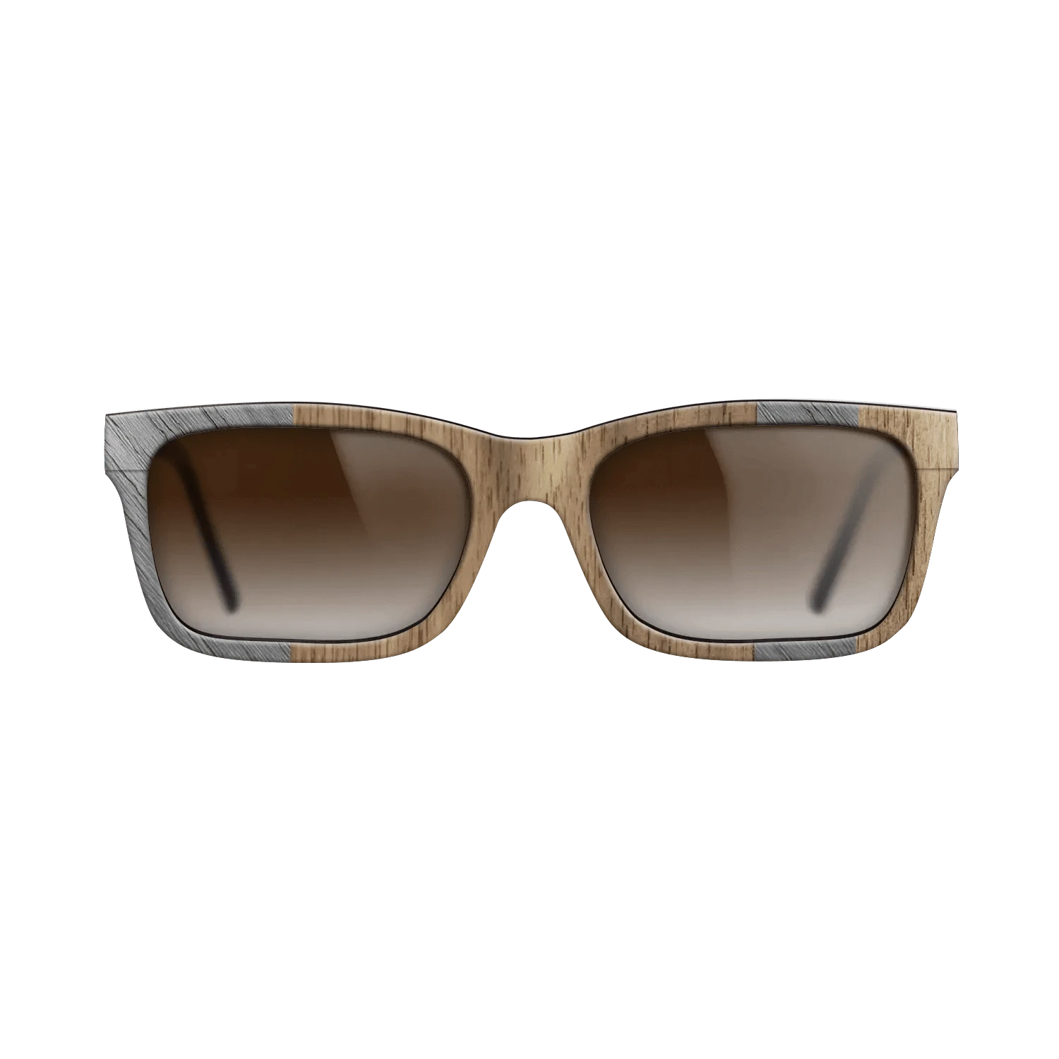 Poplar Dyed: Grey,Walnut: Straight Grain: Splice - The Sage - Rectangle - SIRIS wood optic