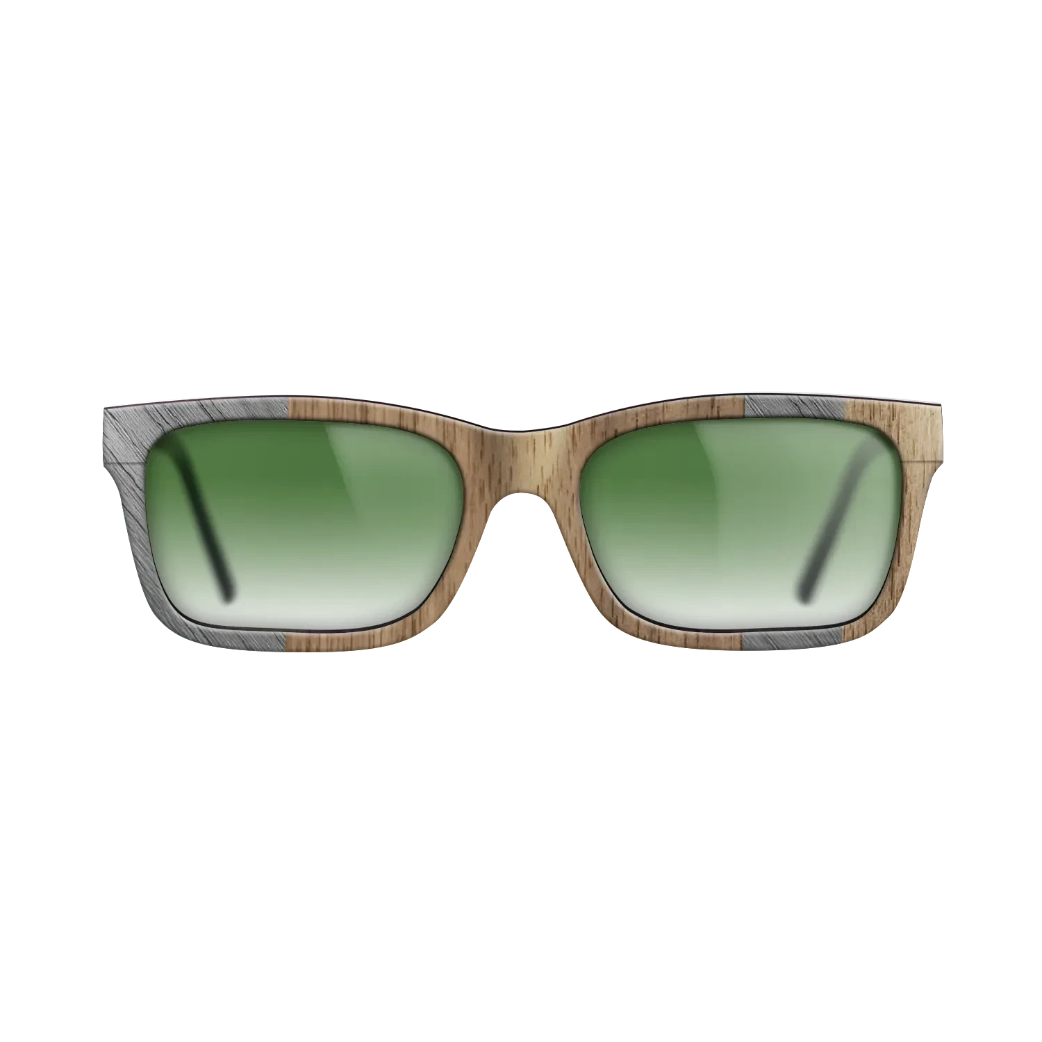 Poplar Dyed: Grey,Walnut: Straight Grain: Splice - The Sage - Rectangle - SIRIS wood optic