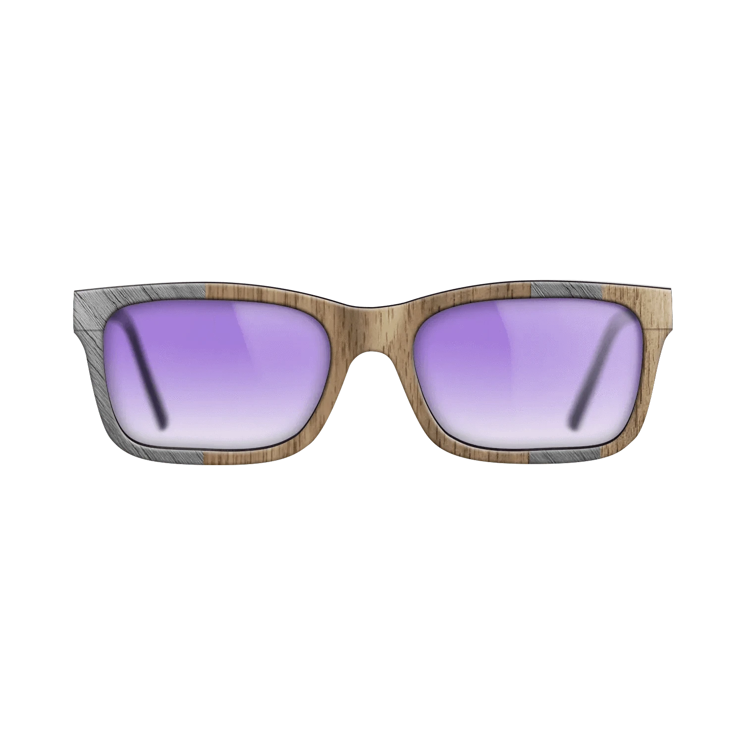 Poplar Dyed: Grey,Walnut: Straight Grain: Splice - The Sage - Rectangle - SIRIS wood optic