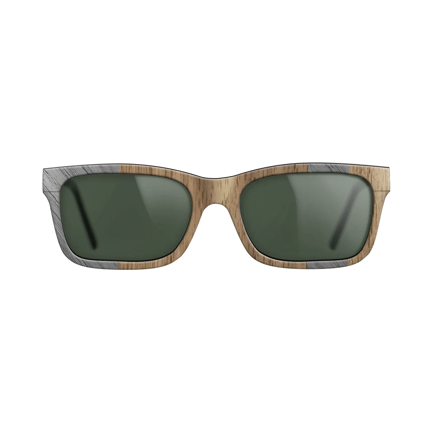 Poplar Dyed: Grey,Walnut: Straight Grain: Splice - The Sage - Rectangle - SIRIS wood optic