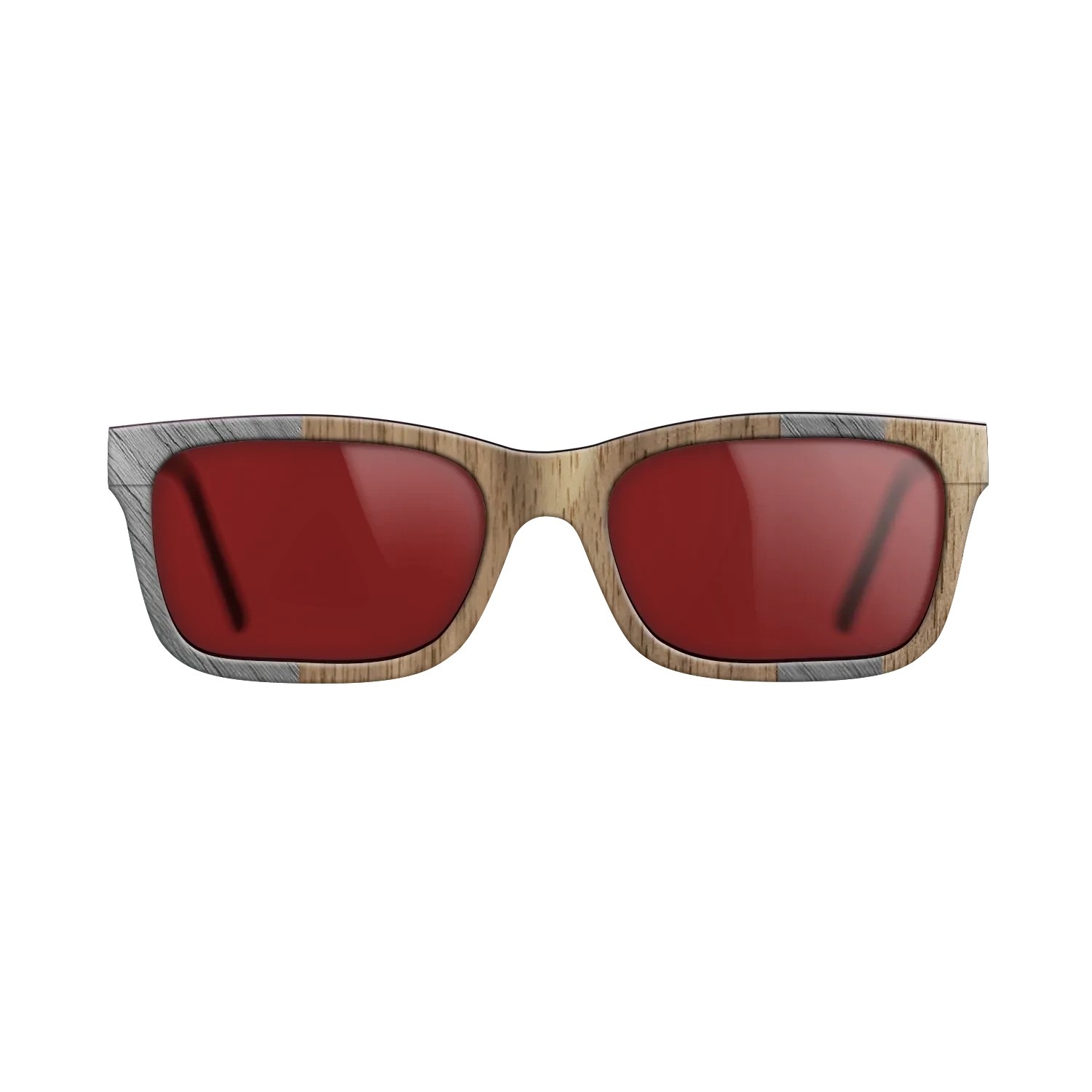 Poplar Dyed: Grey,Walnut: Straight Grain: Splice - The Sage - Rectangle - SIRIS wood optic