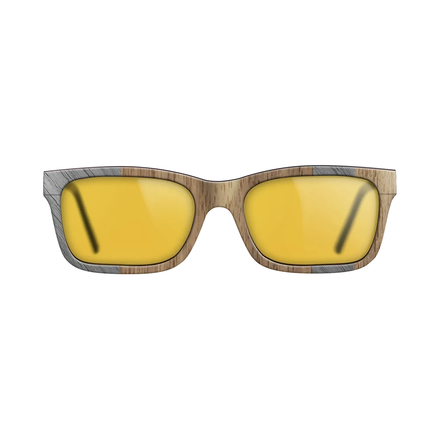 Poplar Dyed: Grey,Walnut: Straight Grain: Splice - The Sage - Rectangle - SIRIS wood optic