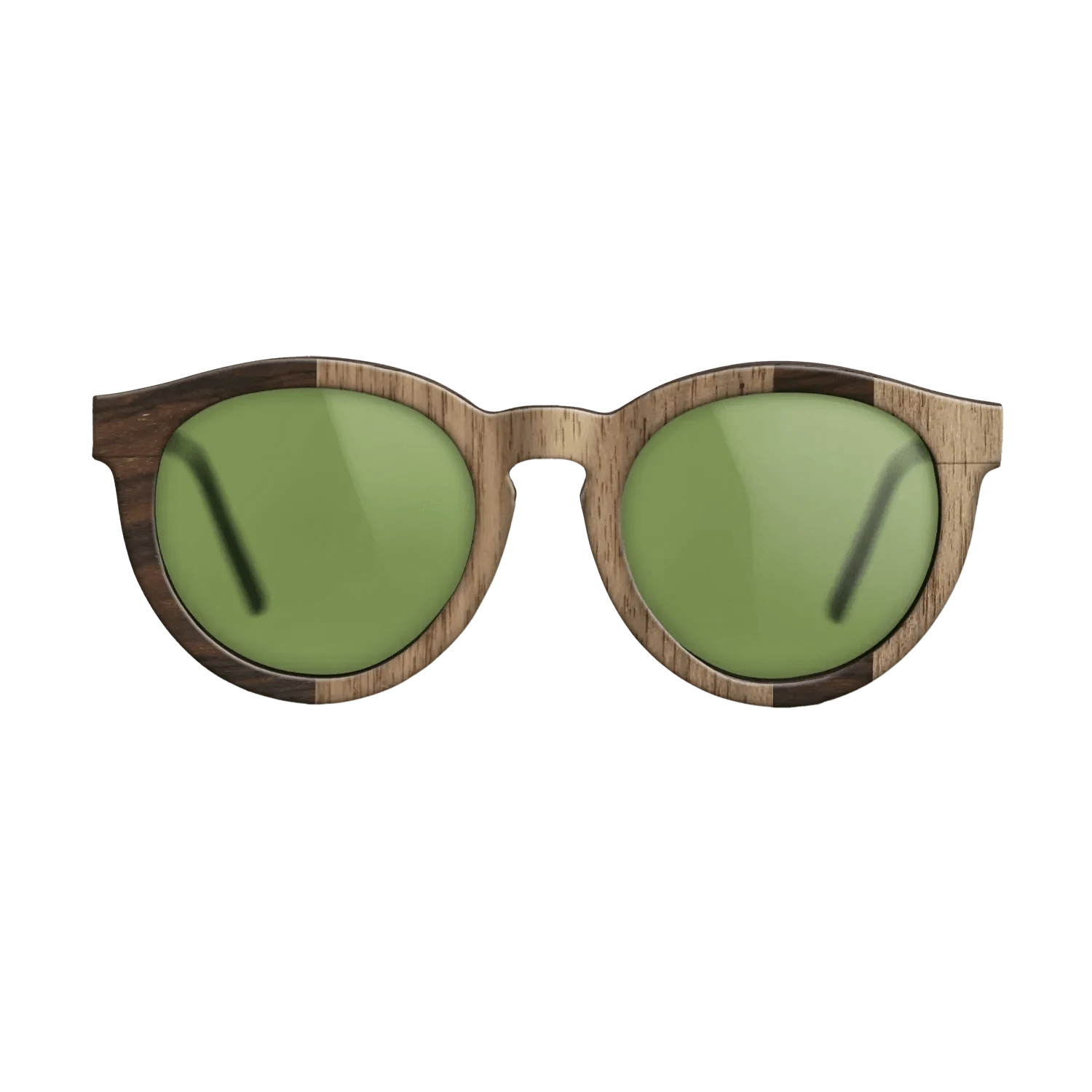 Ziricote Dark Quartered,Walnut: Straight Grain: Splice - The Rebel - Round - 1249 - SIRIS wood optic