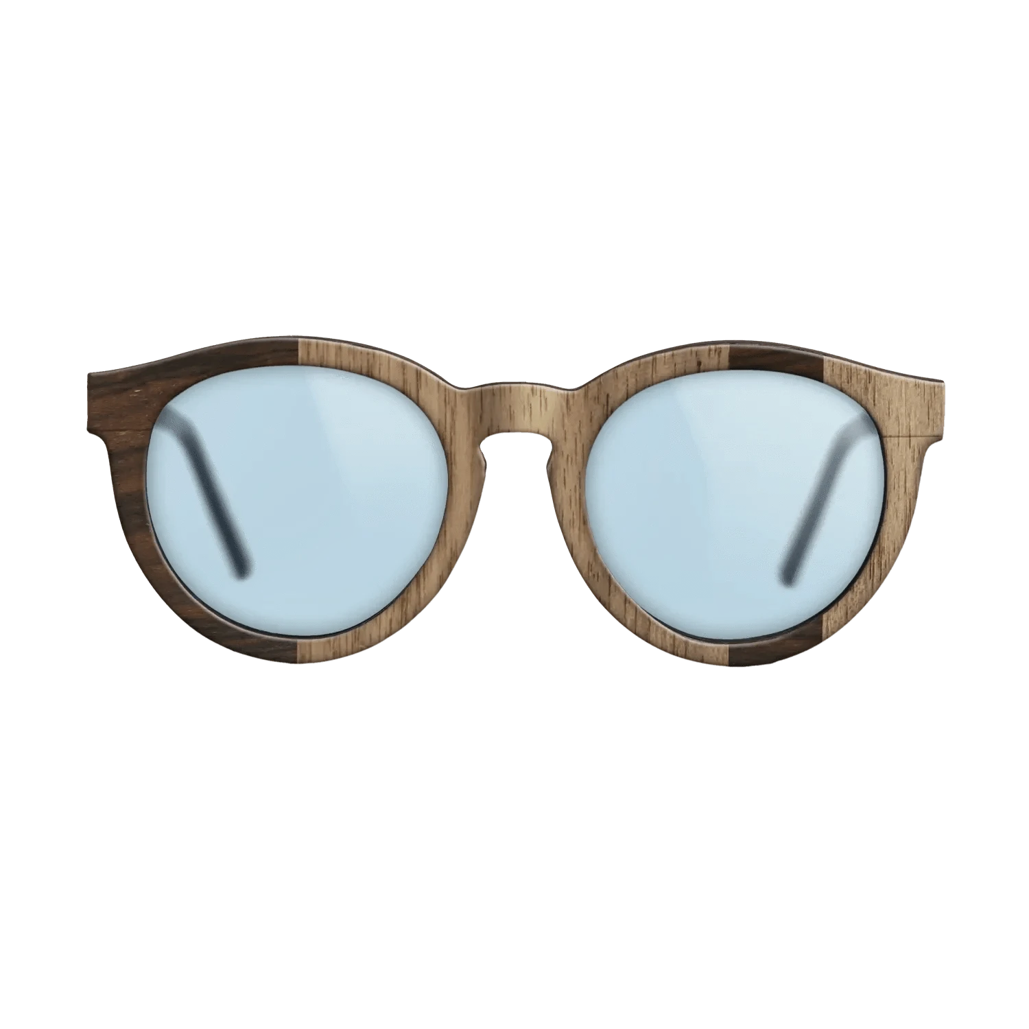 Ziricote Dark Quartered,Walnut: Straight Grain: Splice - The Rebel - Round - 1249 - SIRIS wood optic