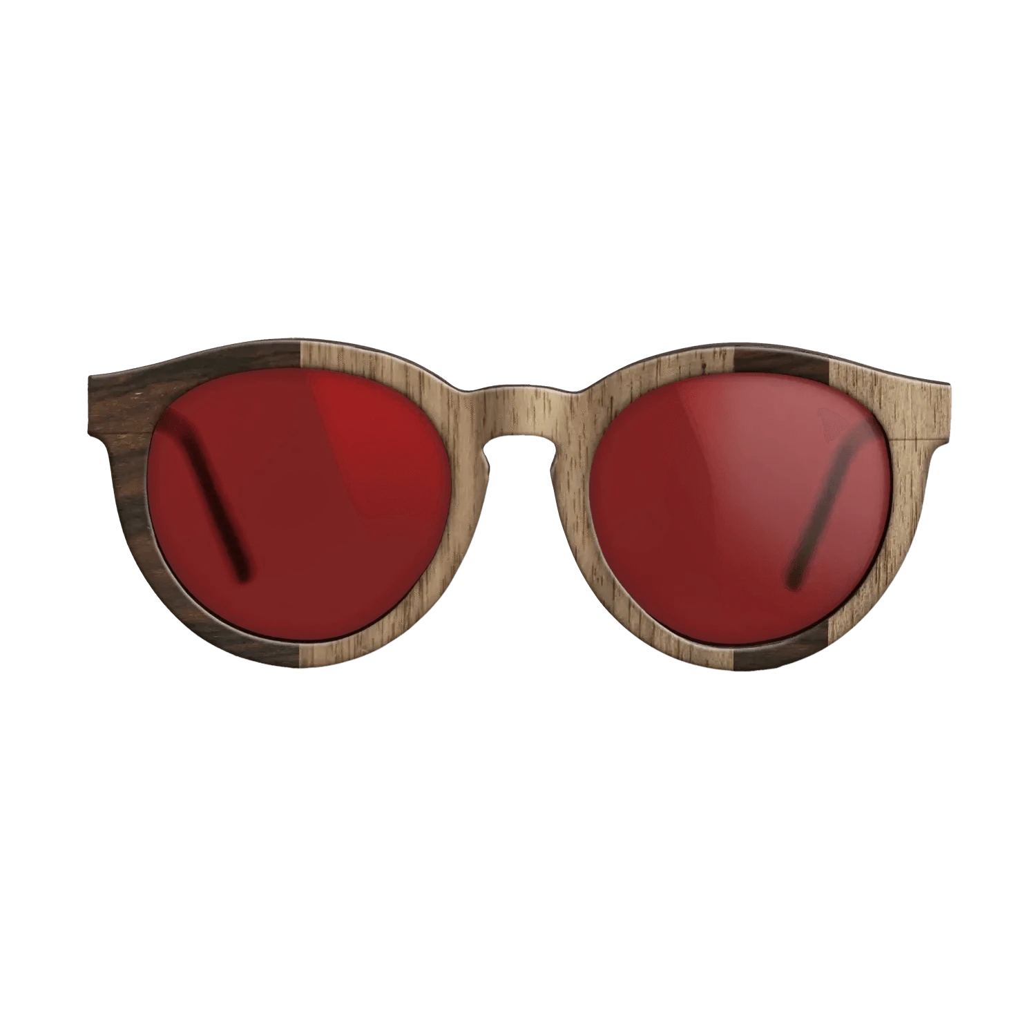 Ziricote Dark Quartered,Walnut: Straight Grain: Splice - The Rebel - Round - 1249 - SIRIS wood optic