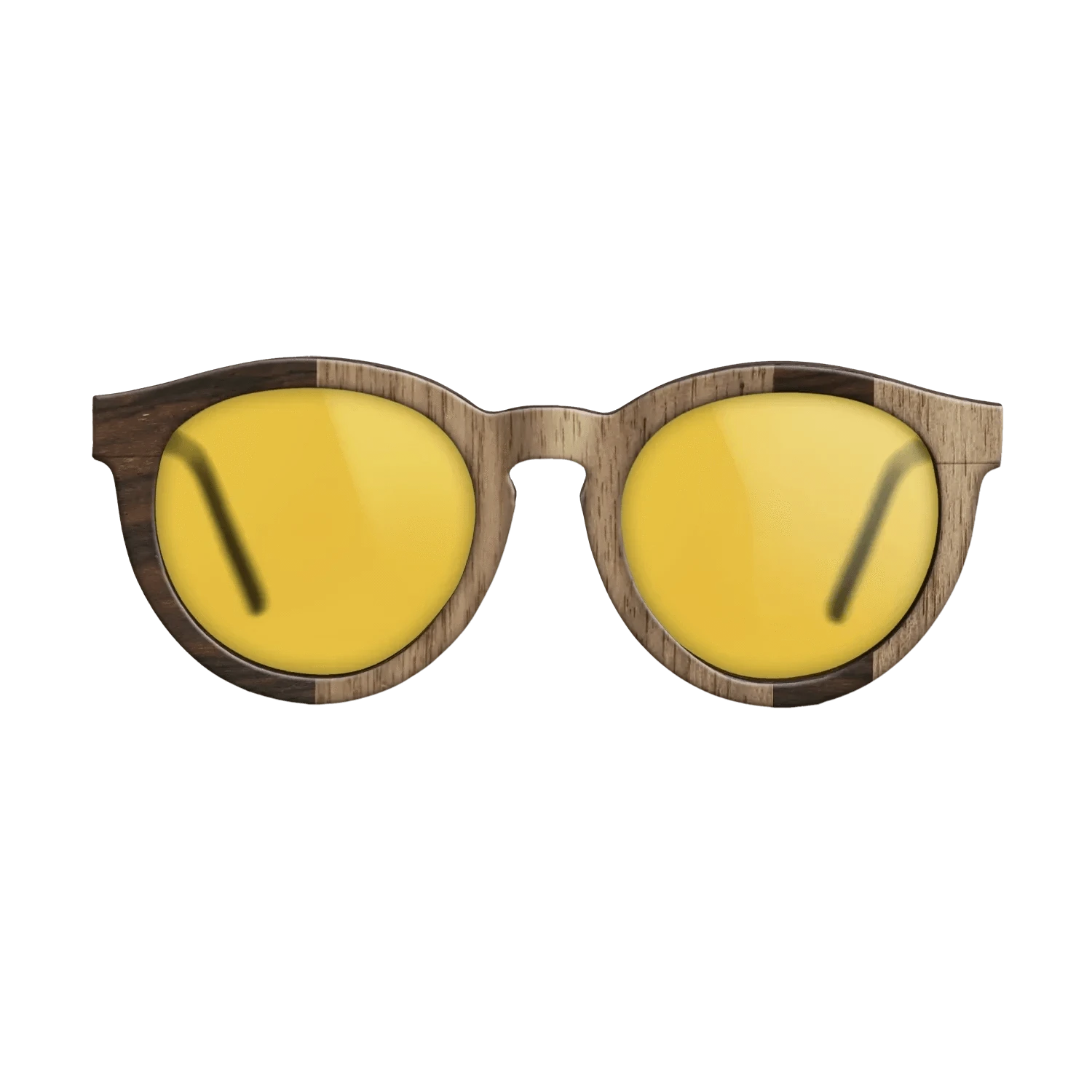 Ziricote Dark Quartered,Walnut: Straight Grain: Splice - The Rebel - Round - 1249 - SIRIS wood optic