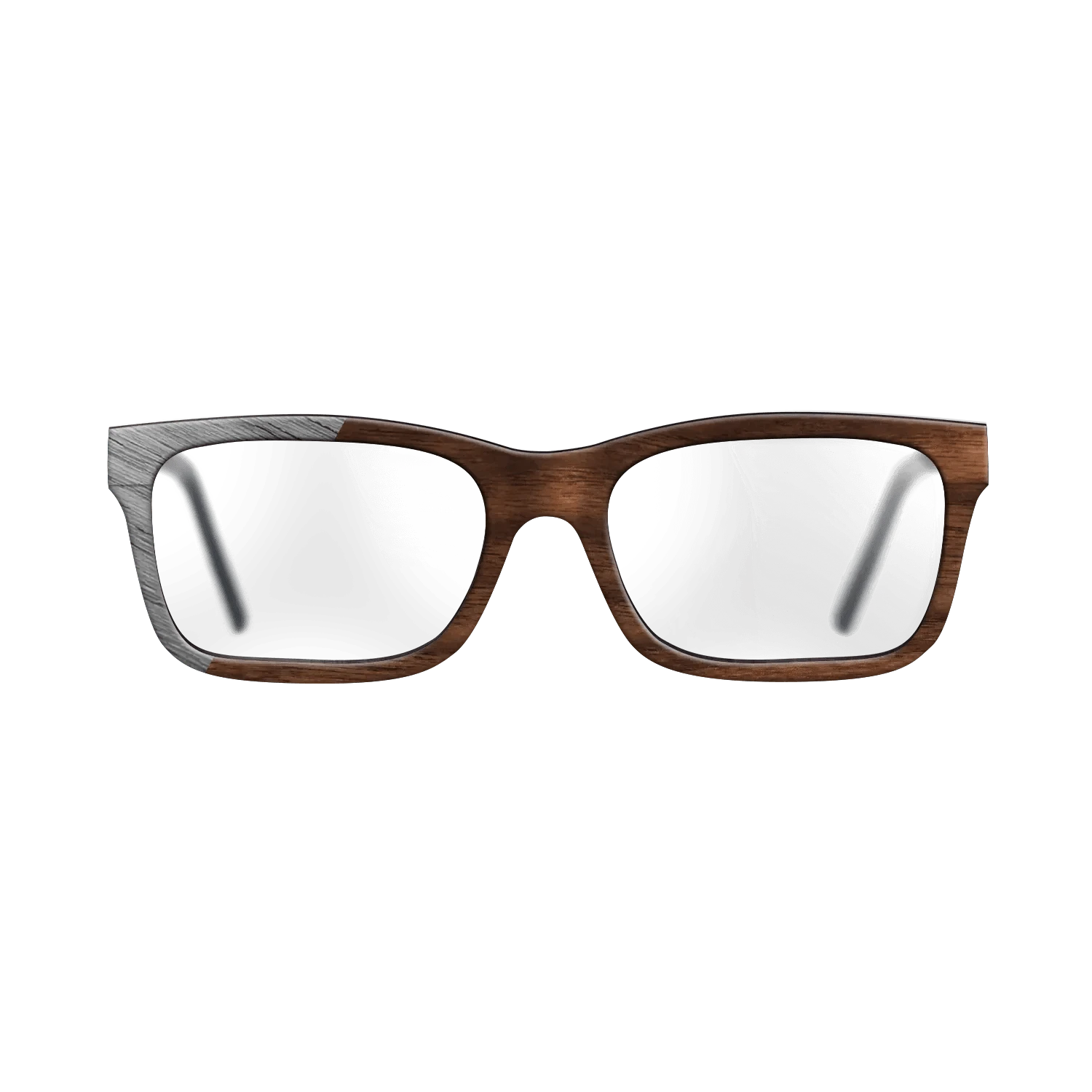 Walnut Claro Dark,Poplar Dyed: Grey: Binary - The Sage - Rectangle - SIRIS wood optic