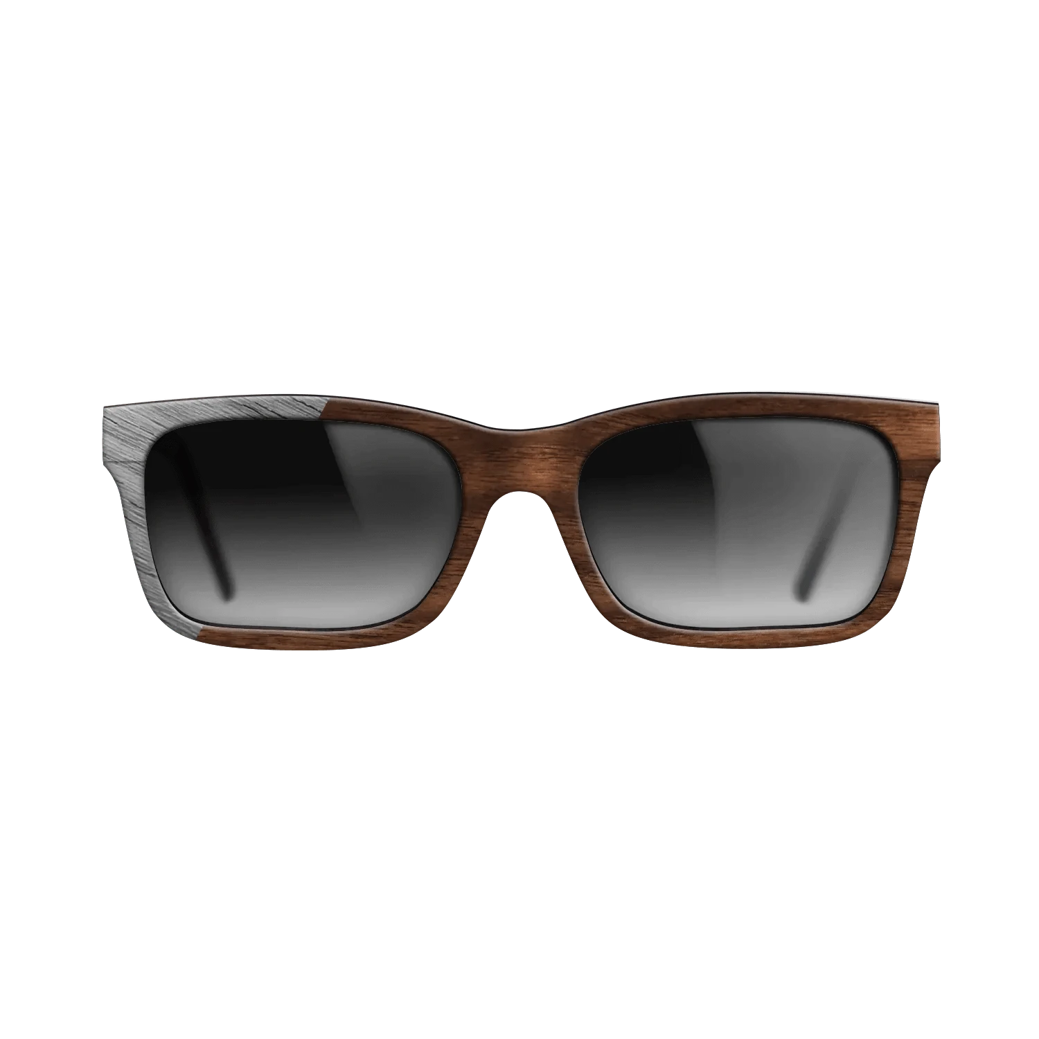Walnut Claro Dark,Poplar Dyed: Grey: Binary - The Sage - Rectangle - SIRIS wood optic
