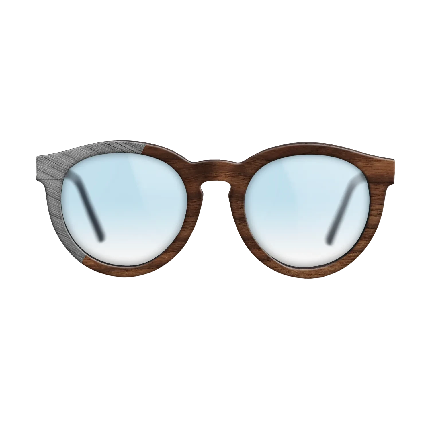 Walnut Claro Dark,Poplar Dyed: Grey: Binary - The Rebel - Round - SIRIS wood optic