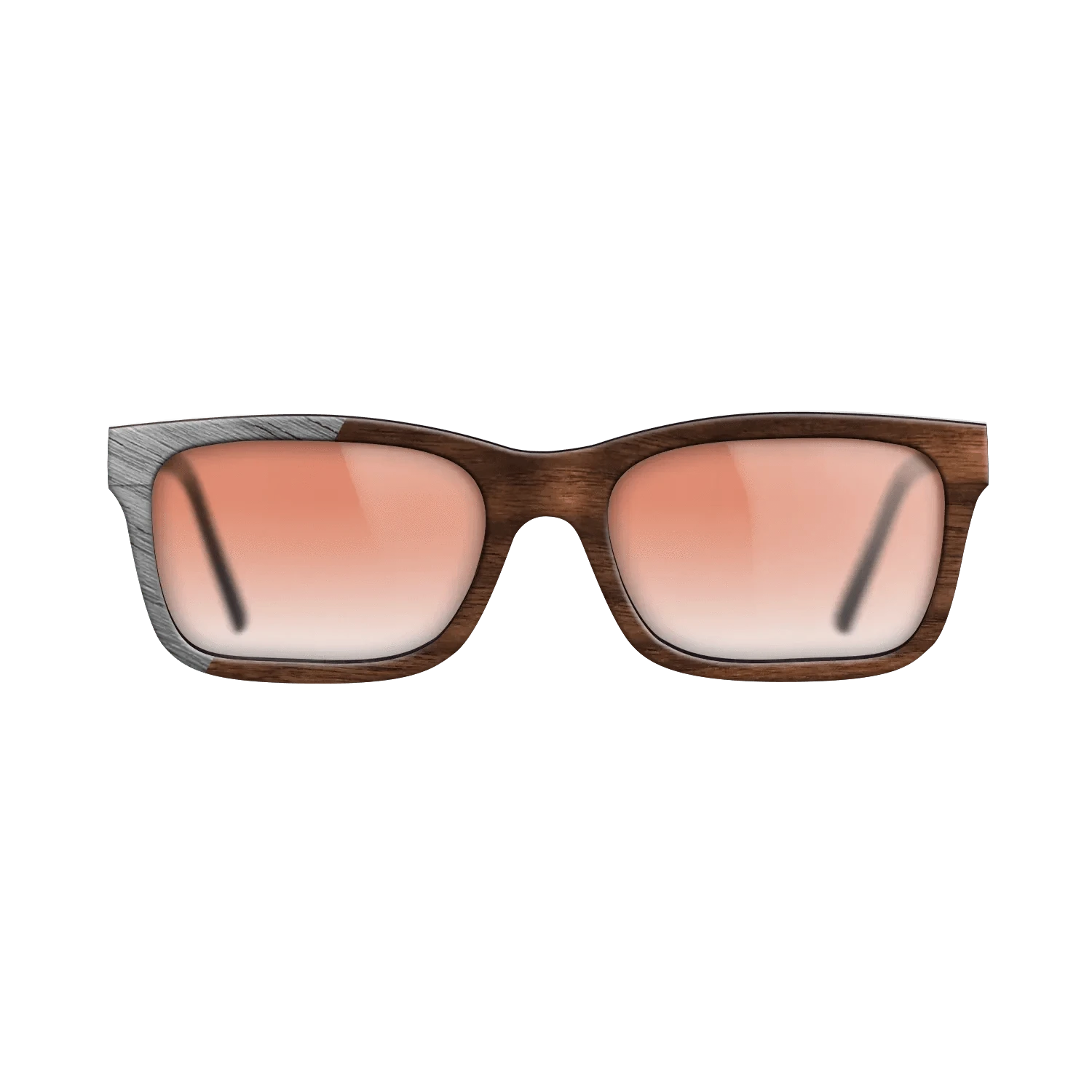 Walnut Claro Dark,Poplar Dyed: Grey: Binary - The Sage - Rectangle - SIRIS wood optic