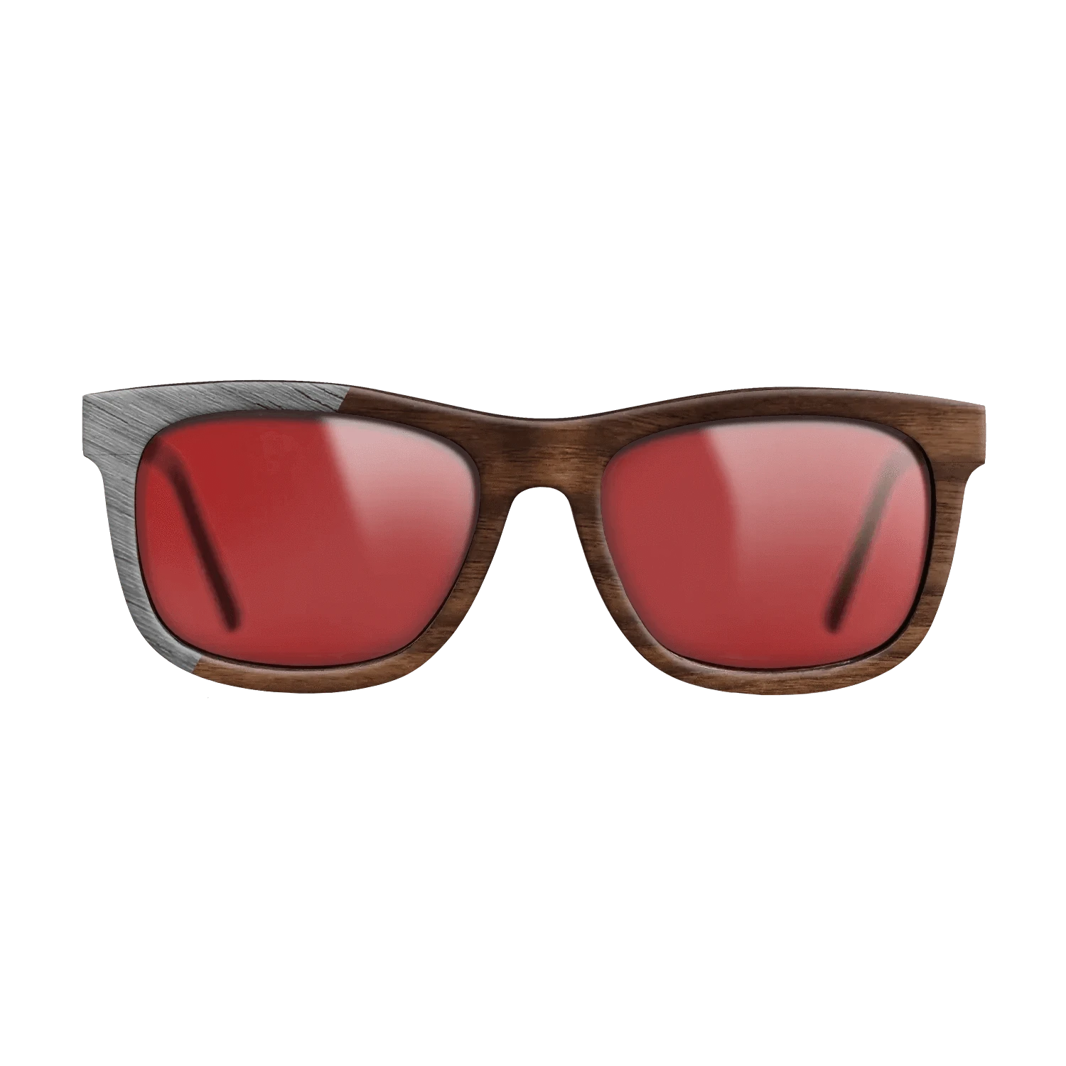 Walnut Claro Dark,Poplar Dyed: Grey: Binary - The Hero - Square - SIRIS wood optic