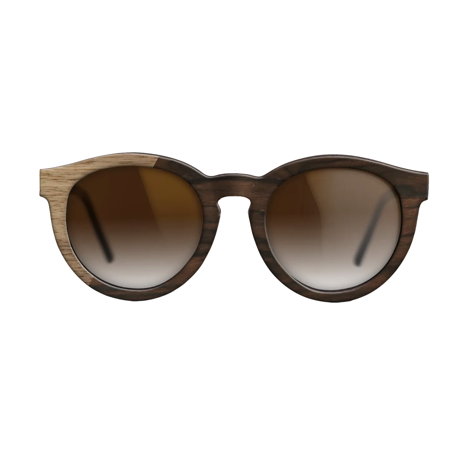 Walnut: Straight Grain,Ziricote Dark Quartered: Binary - The Rebel - Round - SIRIS wood optic