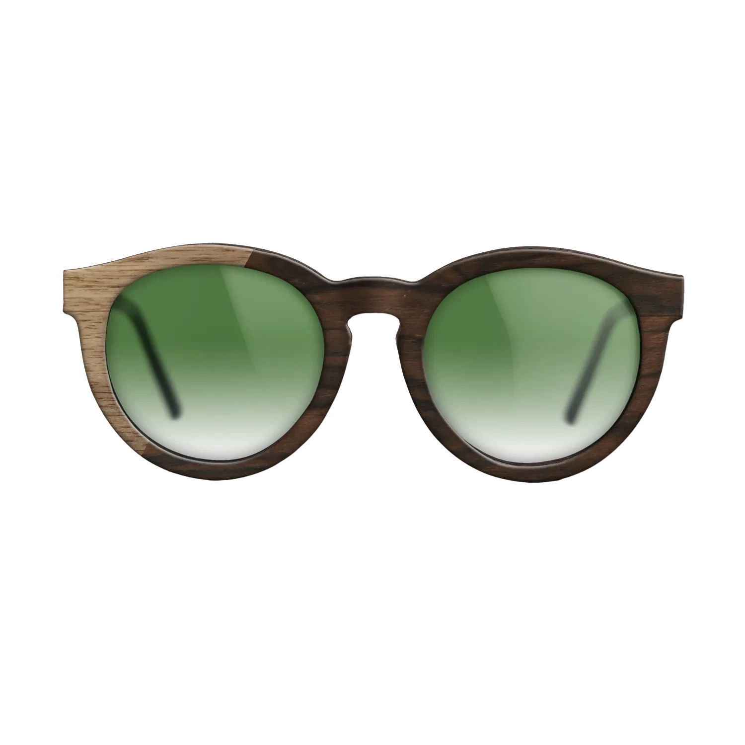 Walnut: Straight Grain,Ziricote Dark Quartered: Binary - The Rebel - Round - SIRIS wood optic