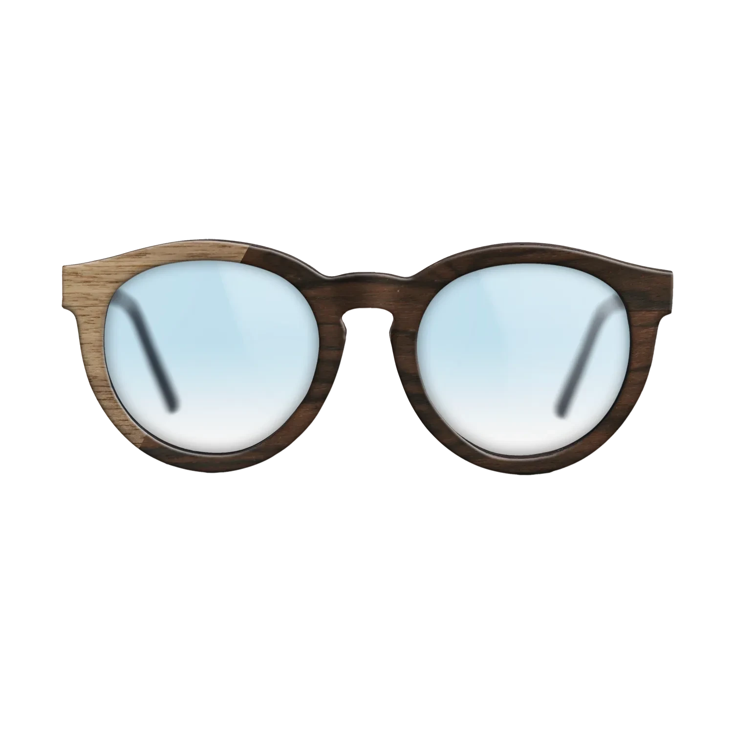 Walnut: Straight Grain,Ziricote Dark Quartered: Binary - The Rebel - Round - SIRIS wood optic