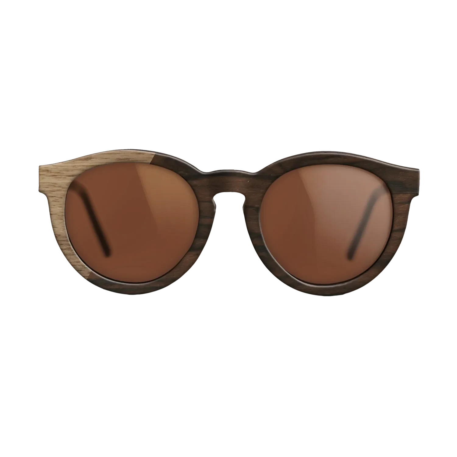 Walnut: Straight Grain,Ziricote Dark Quartered: Binary - The Rebel - Round - SIRIS wood optic