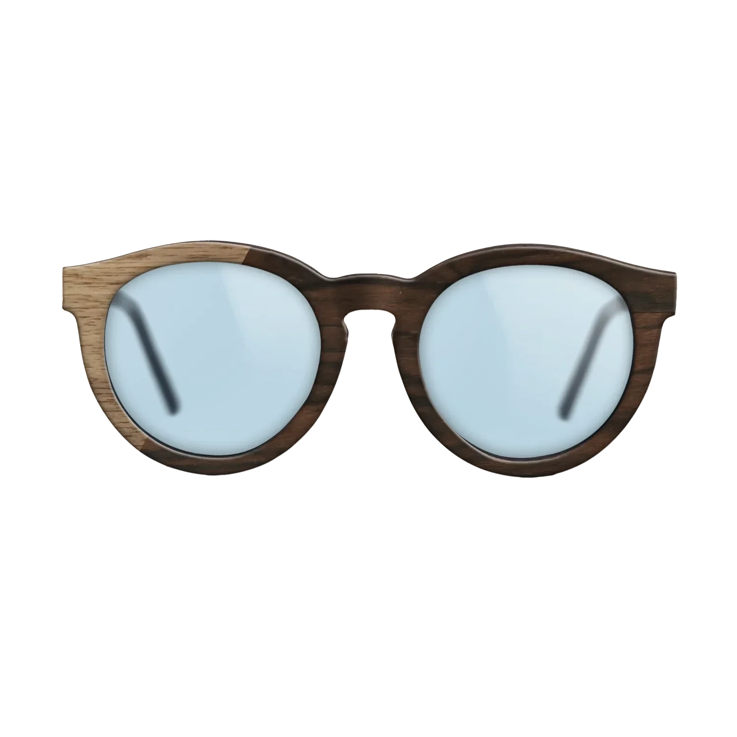 Walnut: Straight Grain,Ziricote Dark Quartered: Binary - The Rebel - Round - SIRIS wood optic