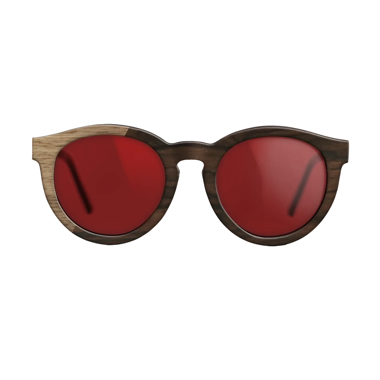 Walnut: Straight Grain,Ziricote Dark Quartered: Binary - The Rebel - Round - SIRIS wood optic
