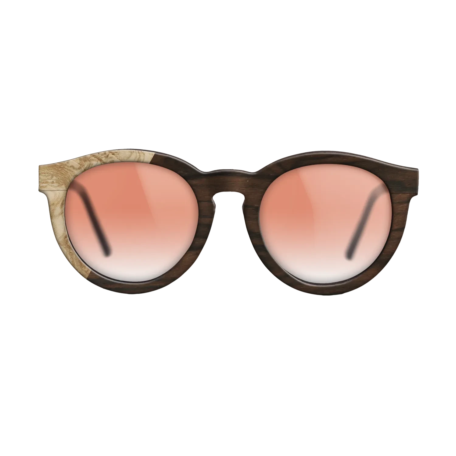 Ziricote Dark Quartered,Olive Burl: Binary - The Rebel - Round - SIRIS wood optic