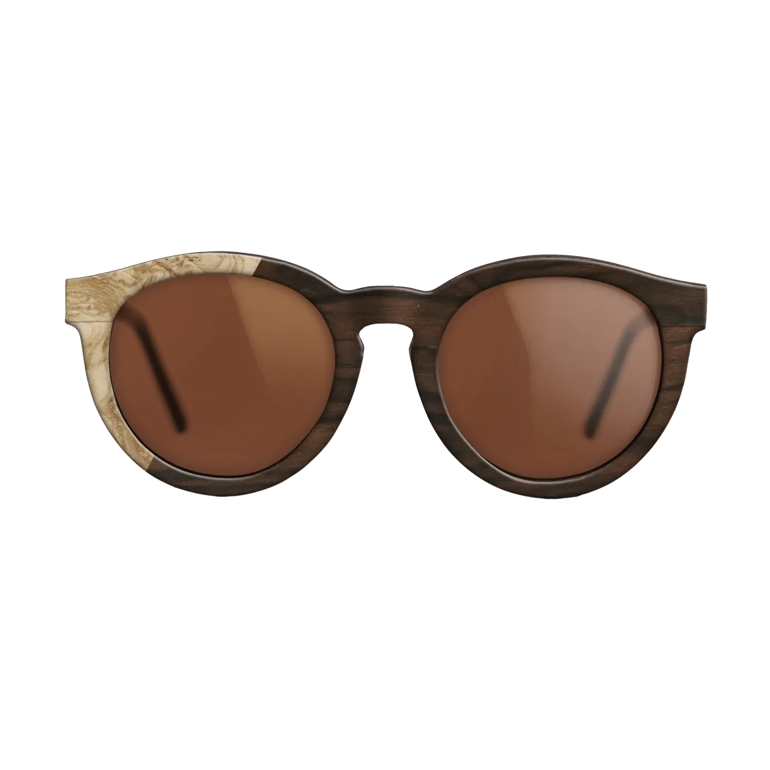 Ziricote Dark Quartered,Olive Burl: Binary - The Rebel - Round - SIRIS wood optic