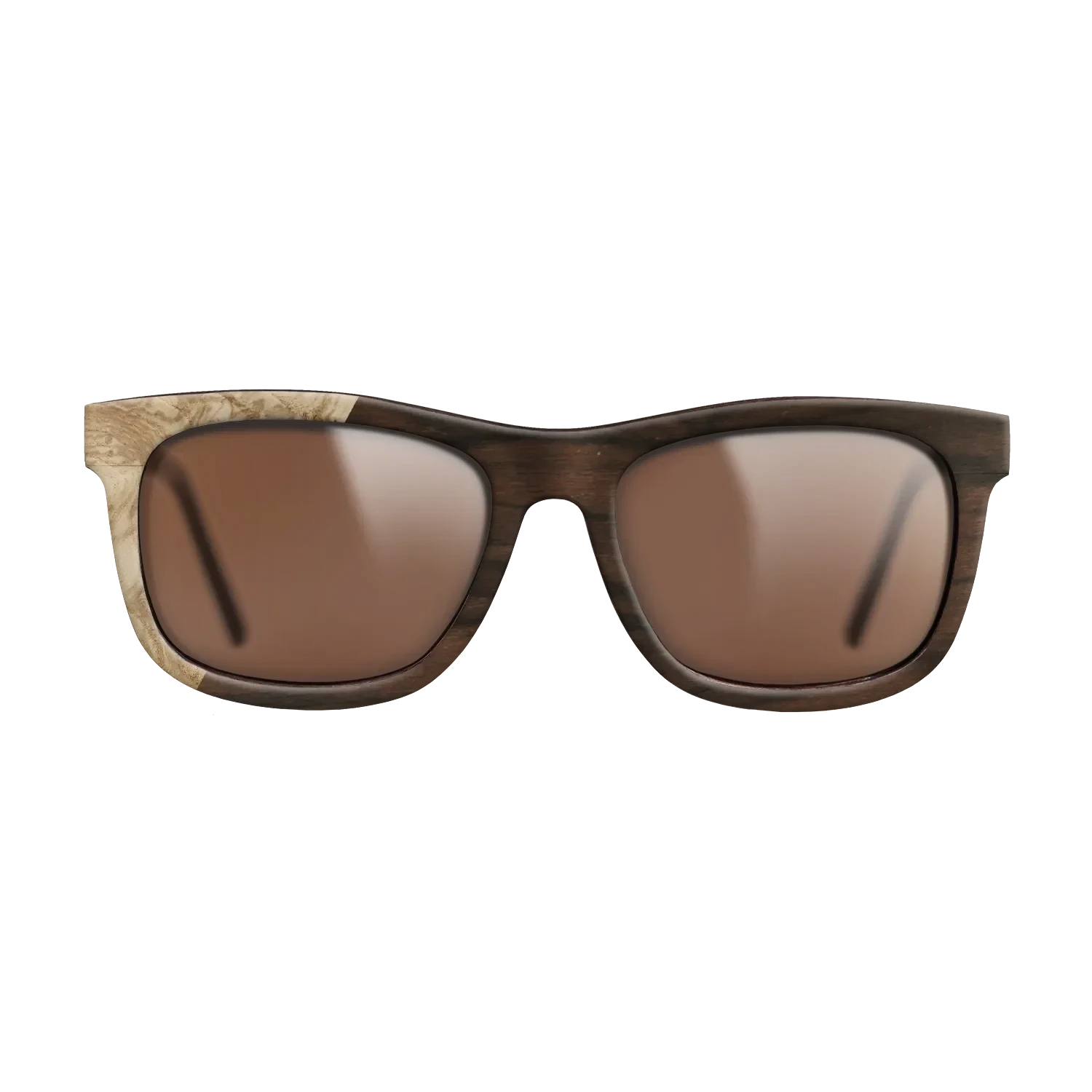 Ziricote Dark Quartered,Olive Burl: Binary - The Hero - Square - SIRIS wood optic