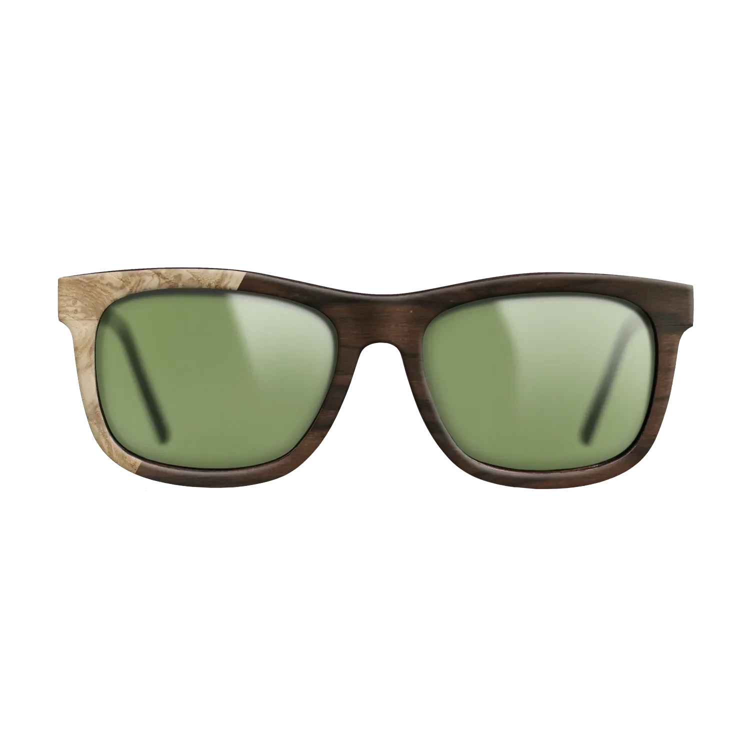 Ziricote Dark Quartered,Olive Burl: Binary - The Hero - Square - SIRIS wood optic