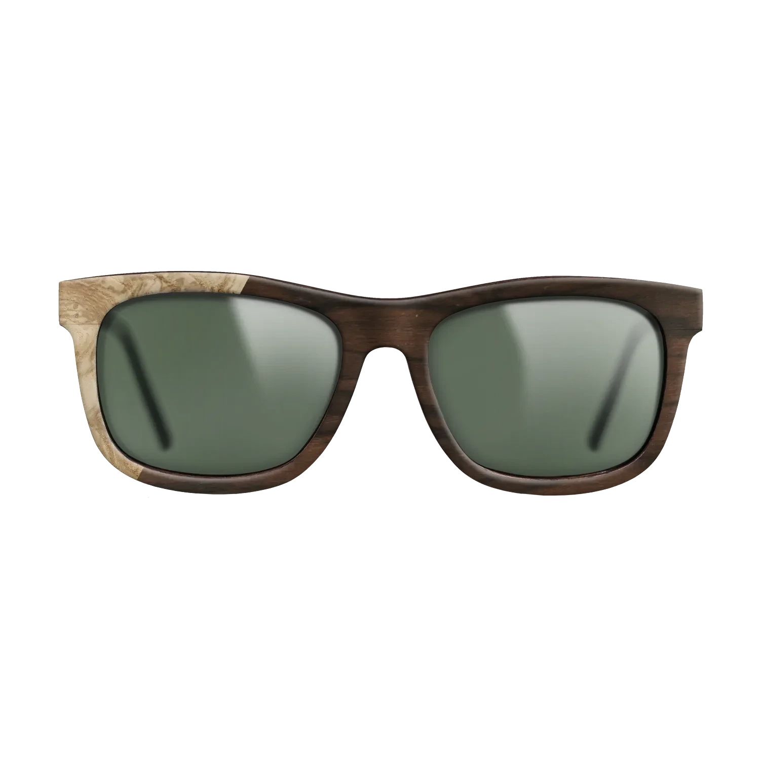 Ziricote Dark Quartered,Olive Burl: Binary - The Hero - Square - SIRIS wood optic