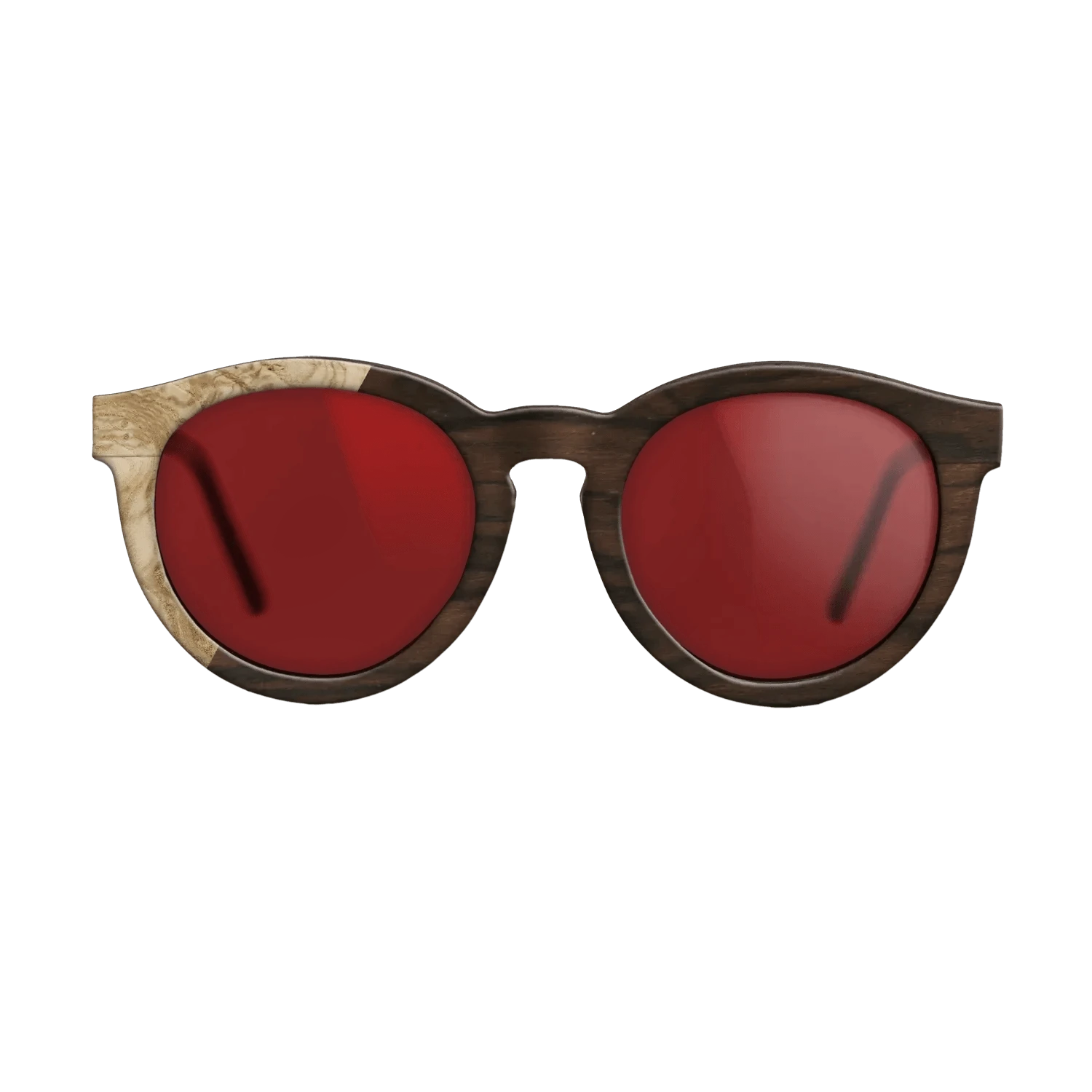 Ziricote Dark Quartered,Olive Burl: Binary - The Rebel - Round - SIRIS wood optic
