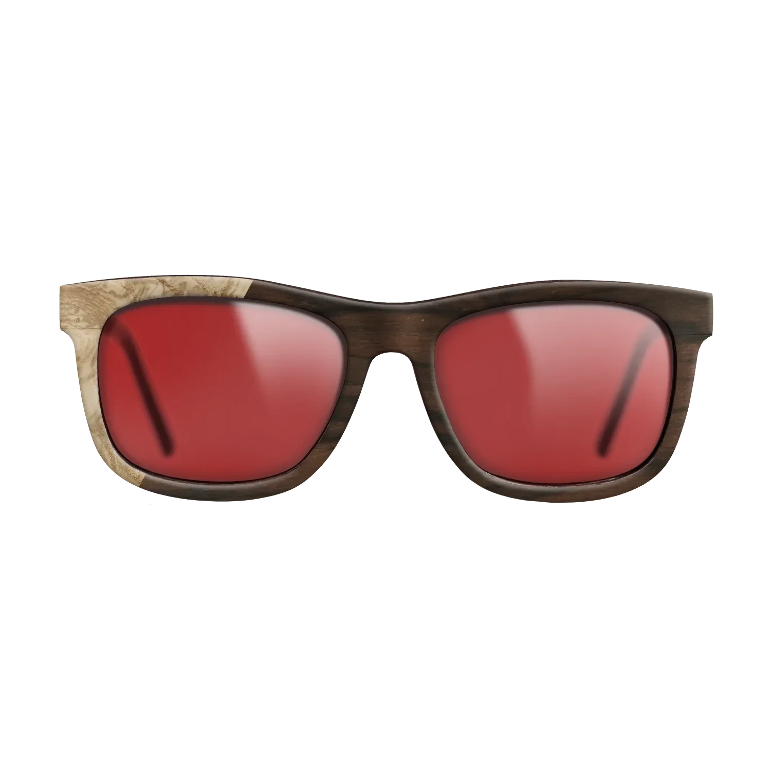 Ziricote Dark Quartered,Olive Burl: Binary - The Hero - Square - SIRIS wood optic