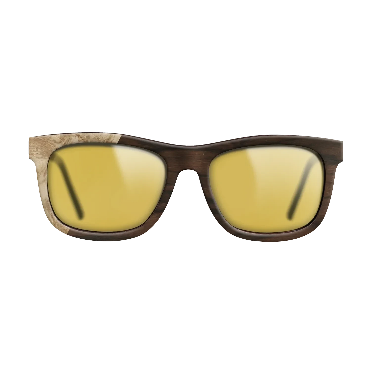 Ziricote Dark Quartered,Olive Burl: Binary - The Hero - Square - SIRIS wood optic