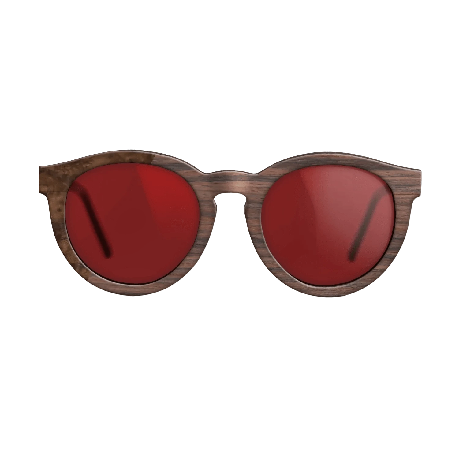 Rosewood Reconstituted,Walnut Burl: Binary - The Rebel - Round - SIRIS wood optic