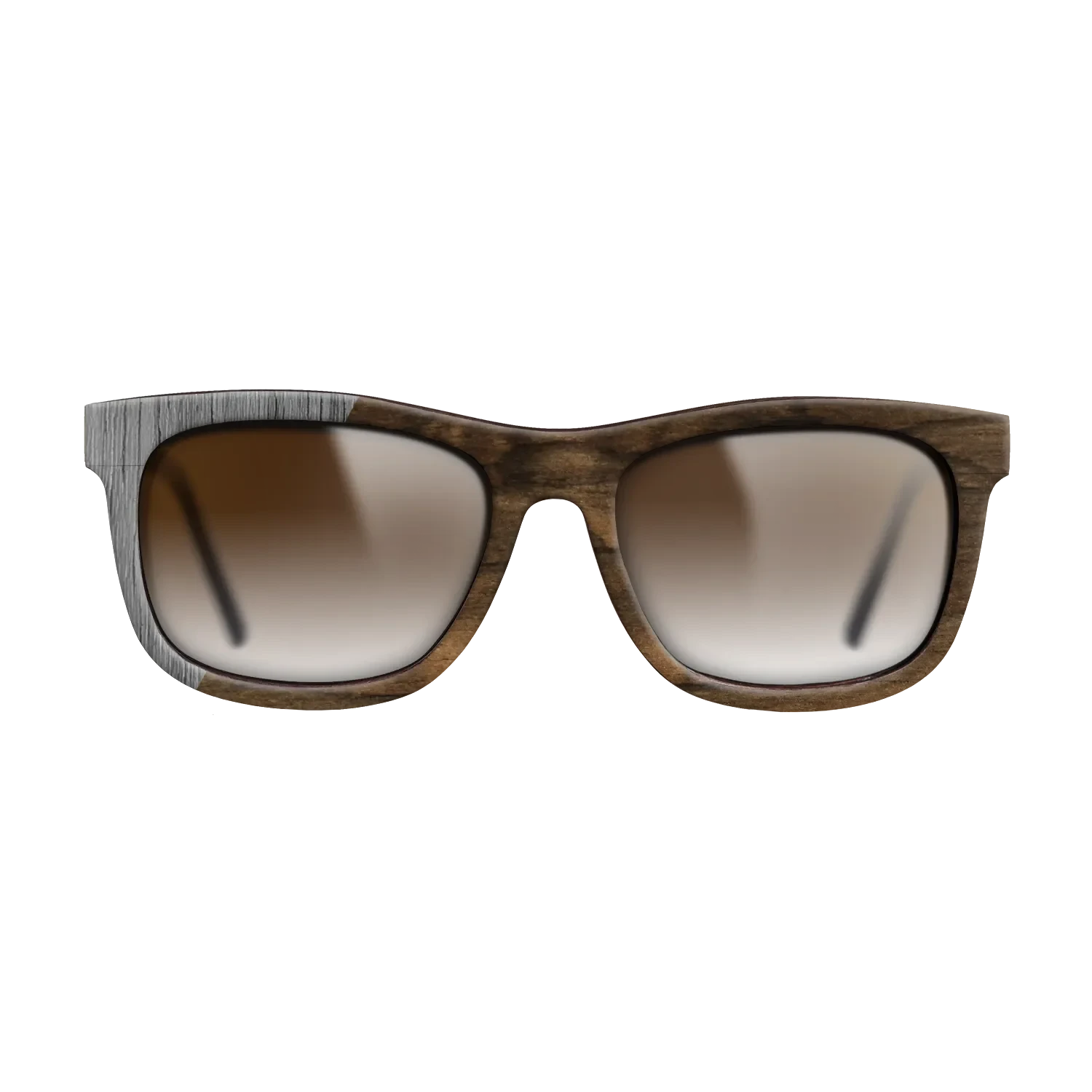 Ziricote Dark Quartered,Poplar Dyed: Grey: Binary - The Hero - Square - SIRIS wood optic