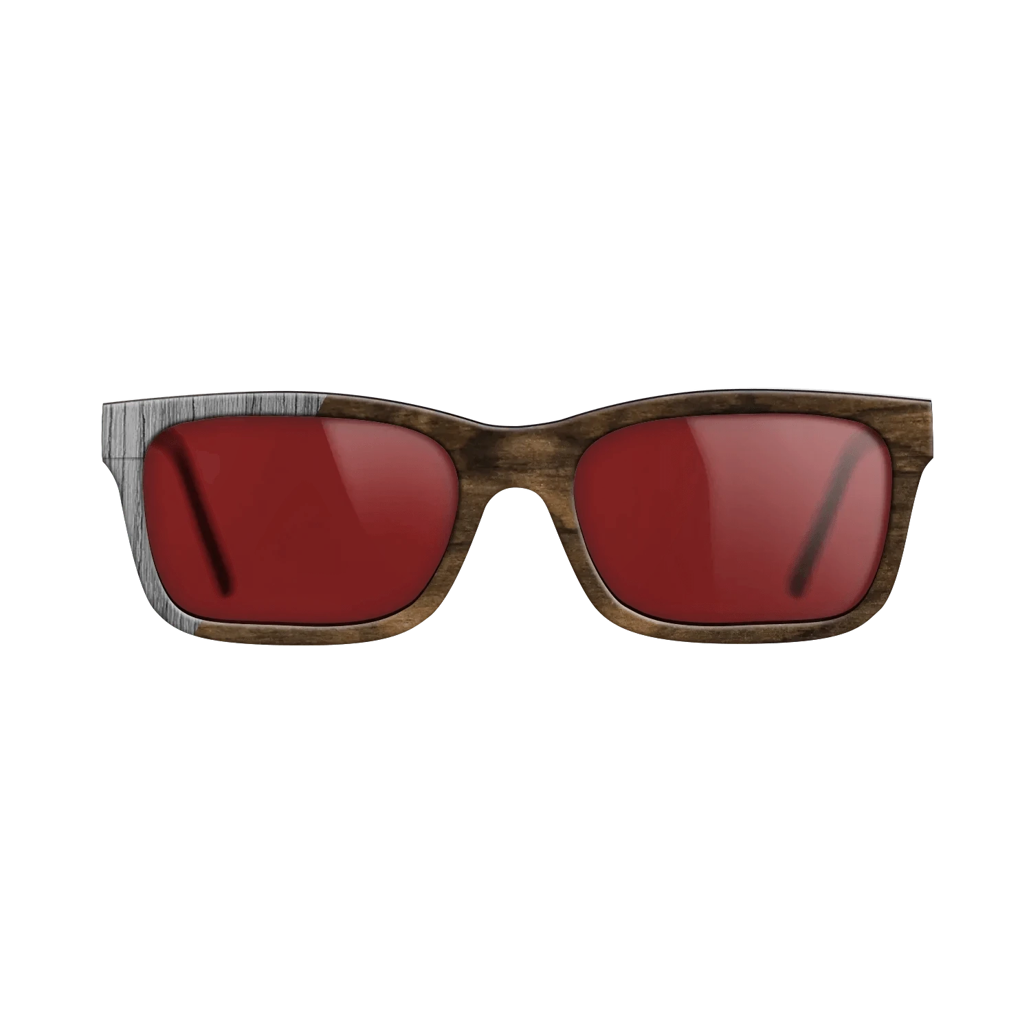 Ziricote Dark Quartered,Poplar Dyed: Grey: Binary - The Sage - Rectangle - SIRIS wood optic